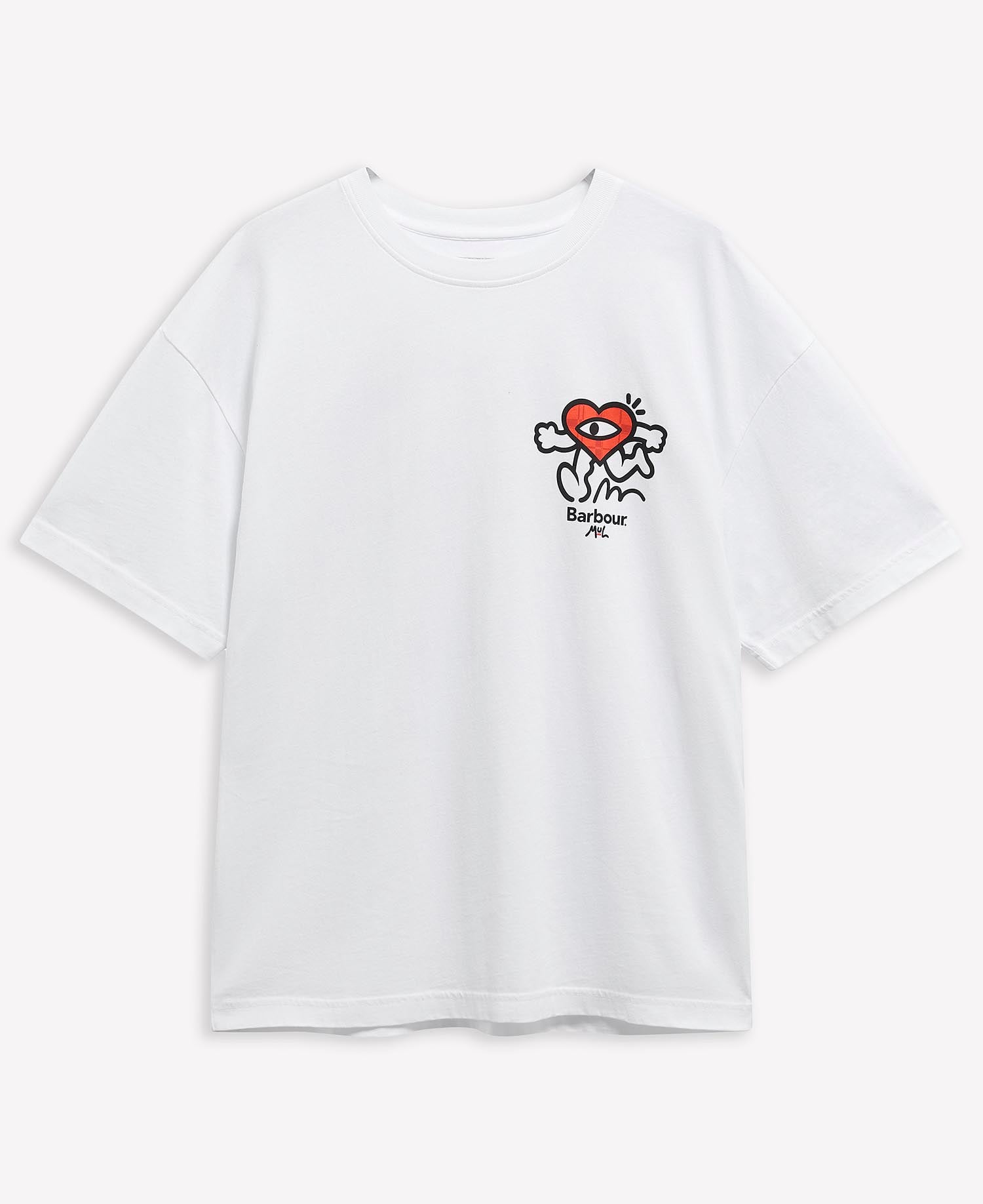 Barbour x Mul T-Shirt Tyne Oversized White