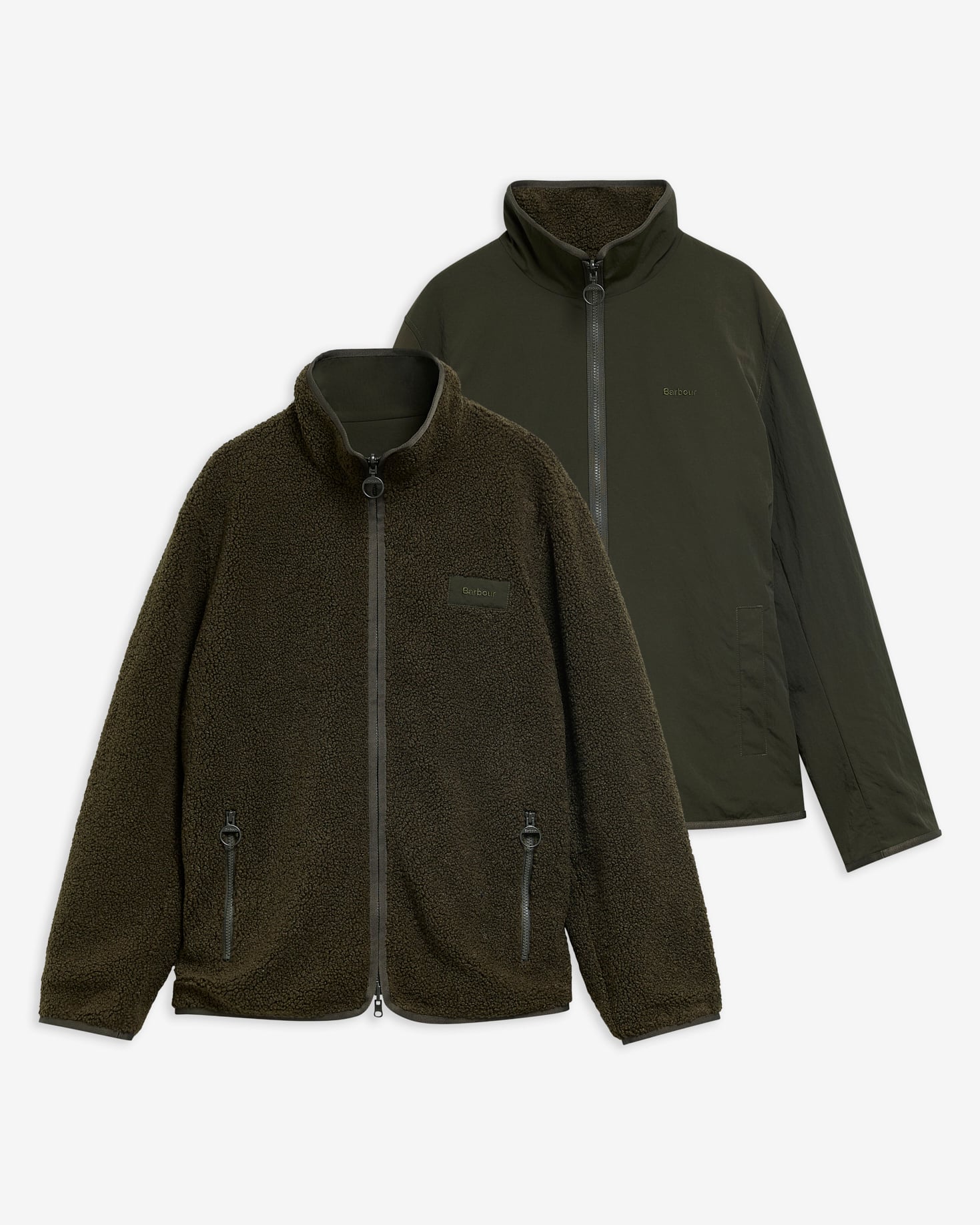 Fleecejacke Reversible Sage
