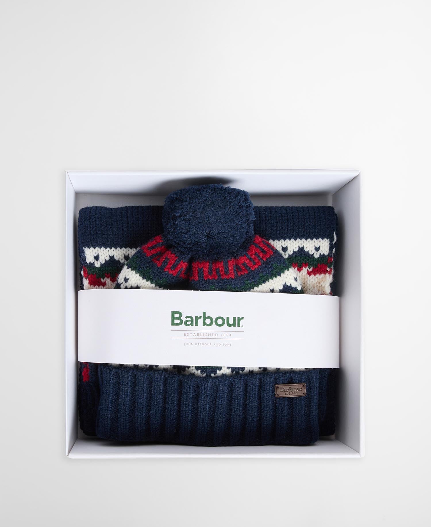 Barbour Geschenkset Beanie & Schal Kane Evergreen