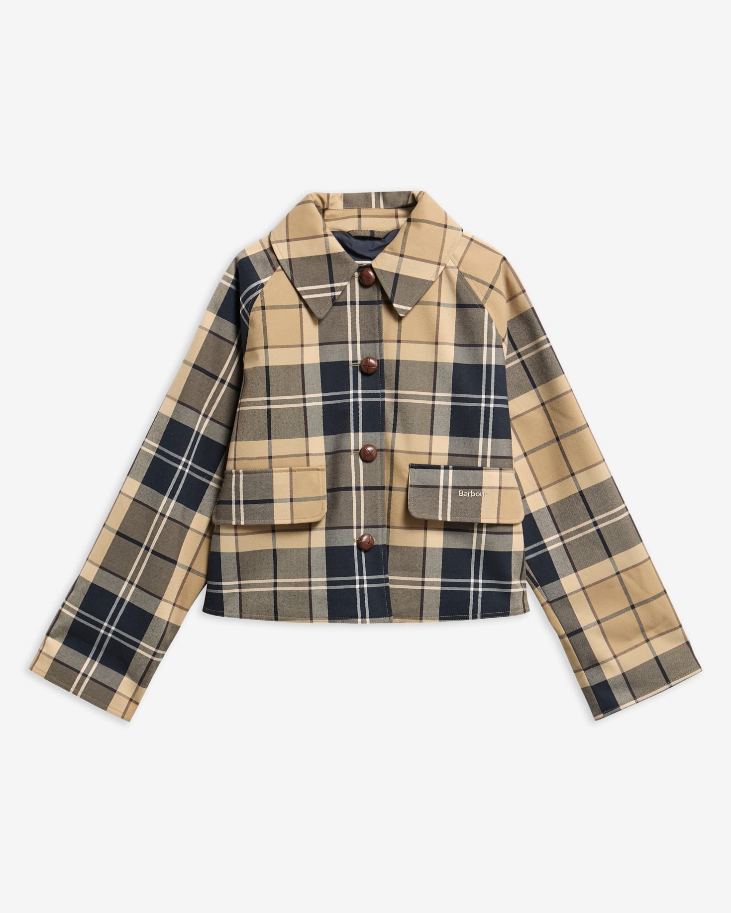 Barbour Jacke Delilah Tartan Showerproof Birchwood Dress