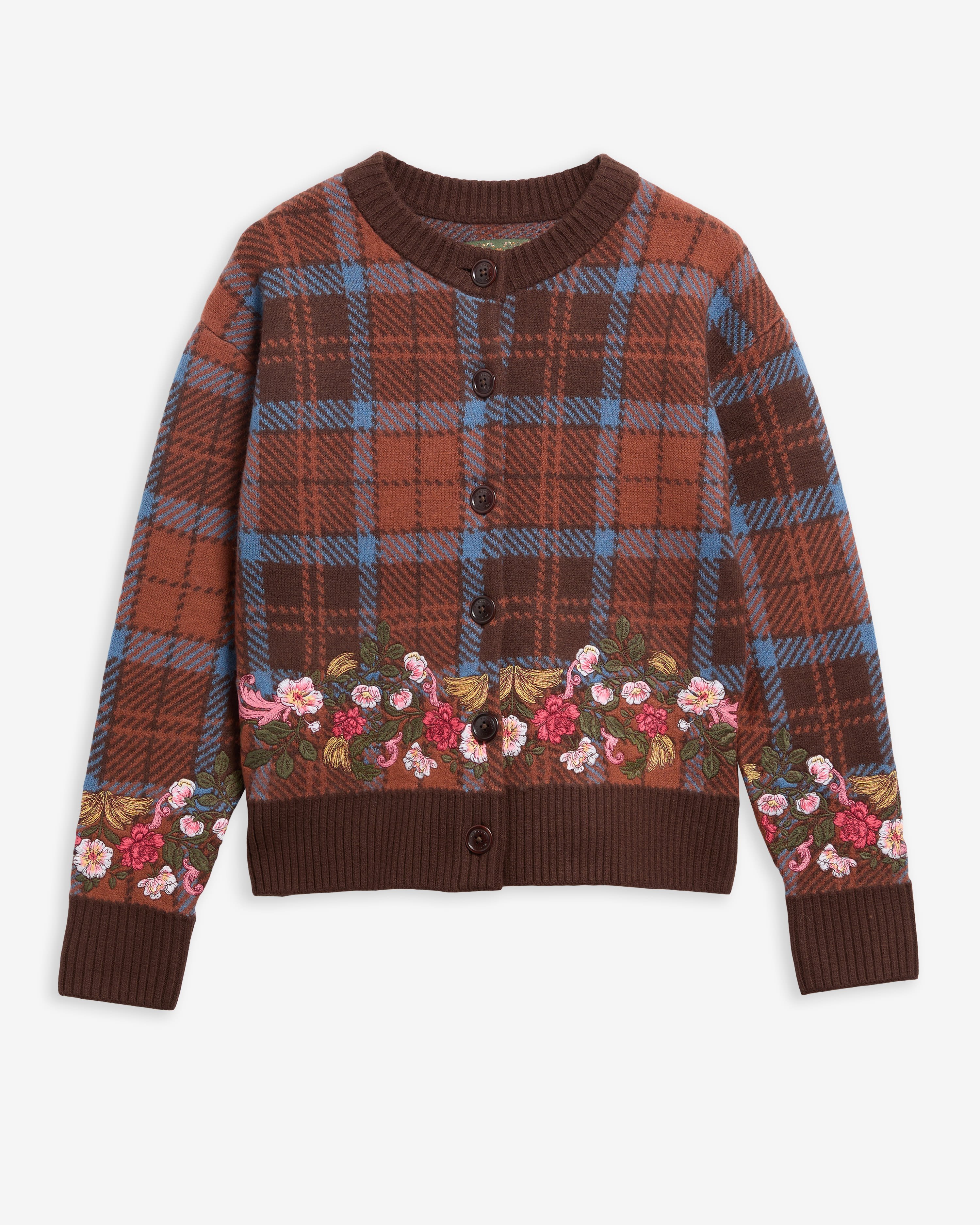 Barbour FARM Rio Angelonia Wool Cardigan Tropical Tea
