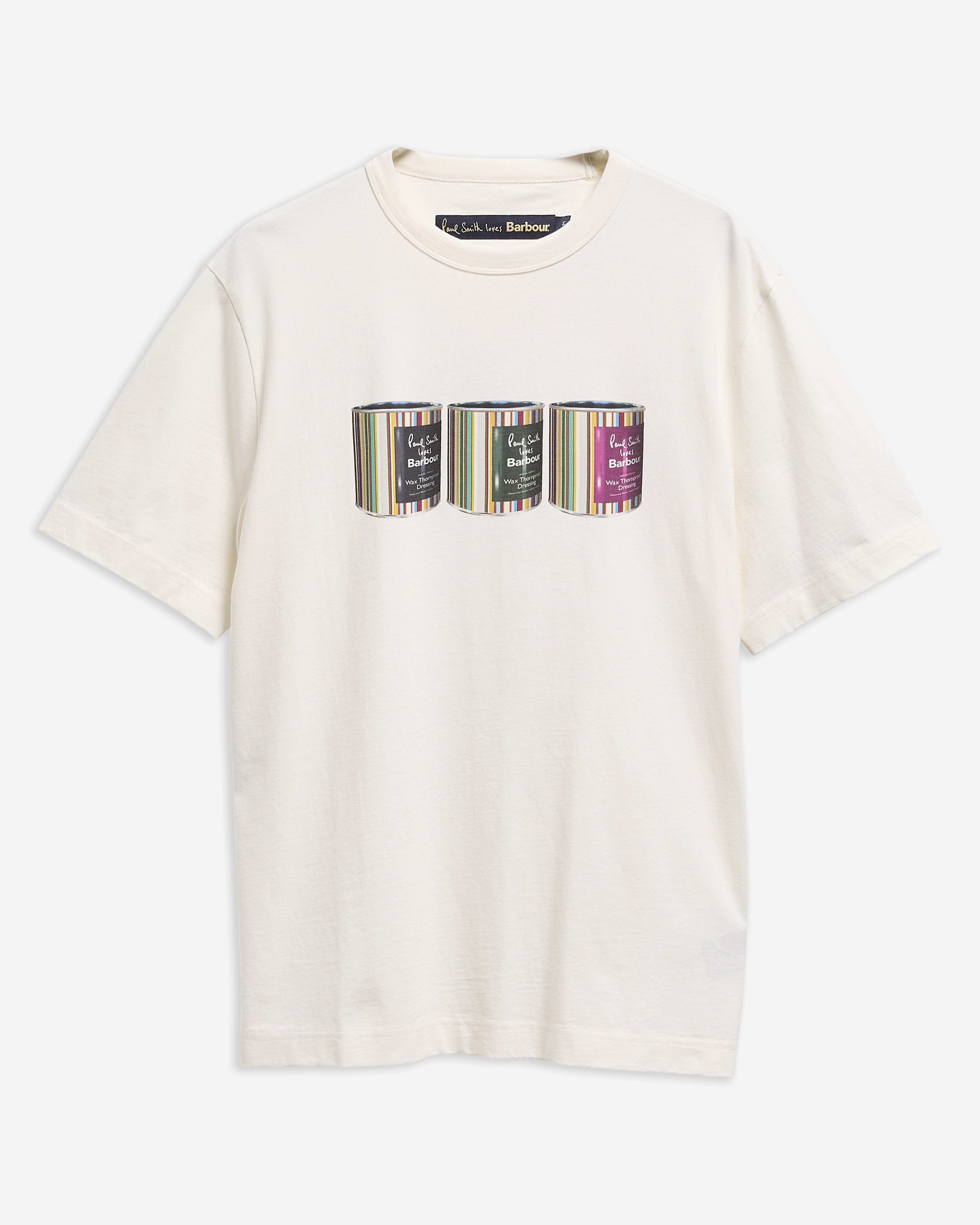 Paul Smith Loves Barbour Tinned Graphic T-Shirt Whisper White