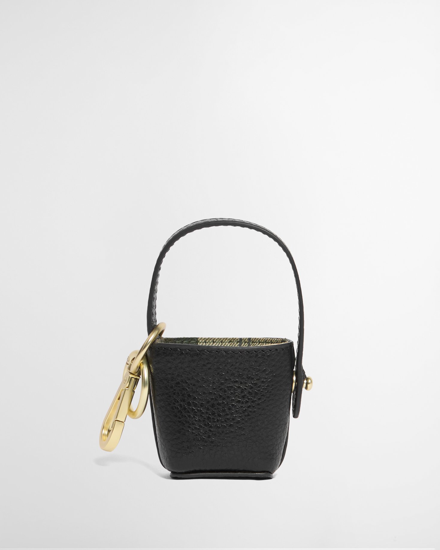 Leather Bucket Bag Charm