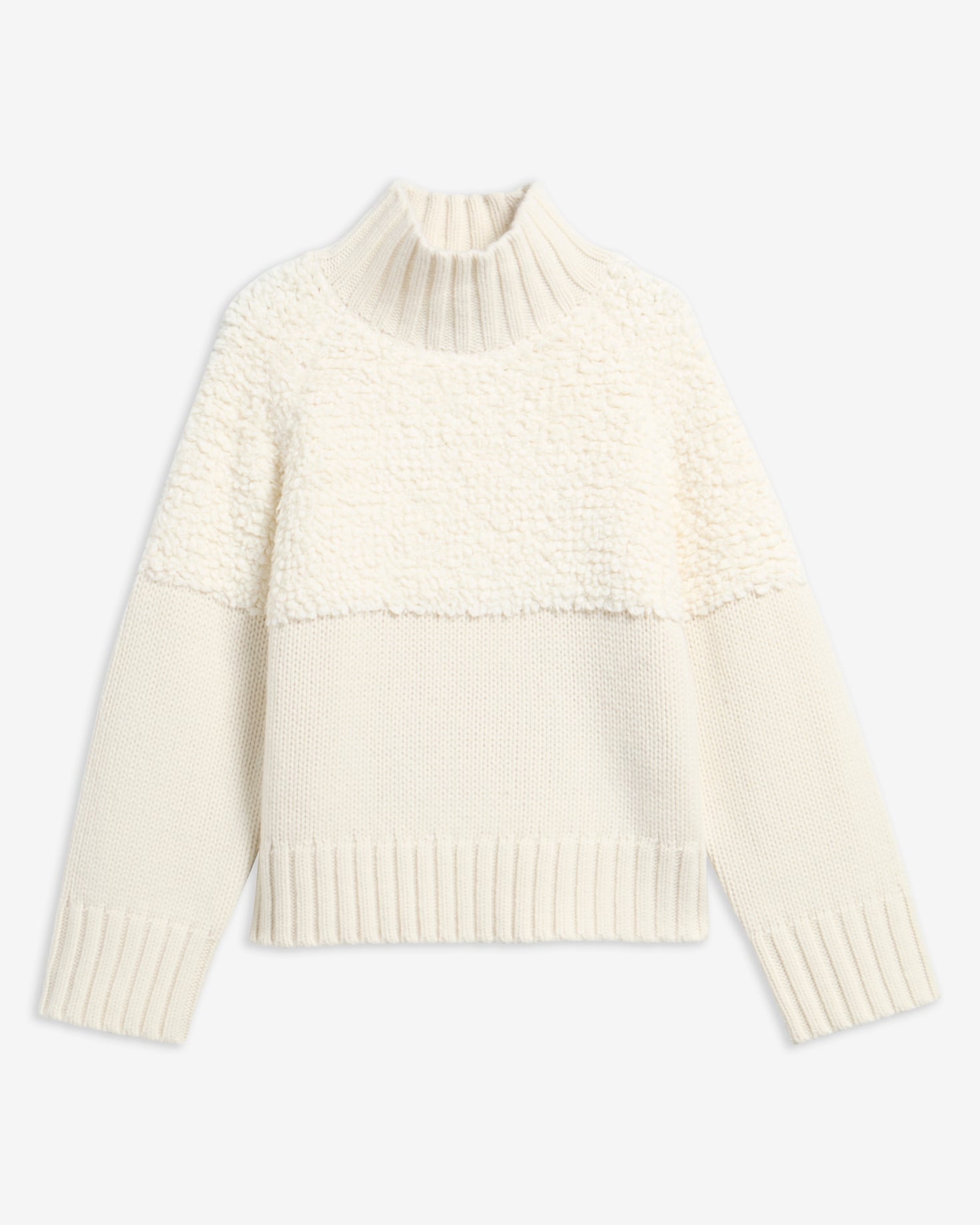 Rothley Funnel Neck Jumper Ecru