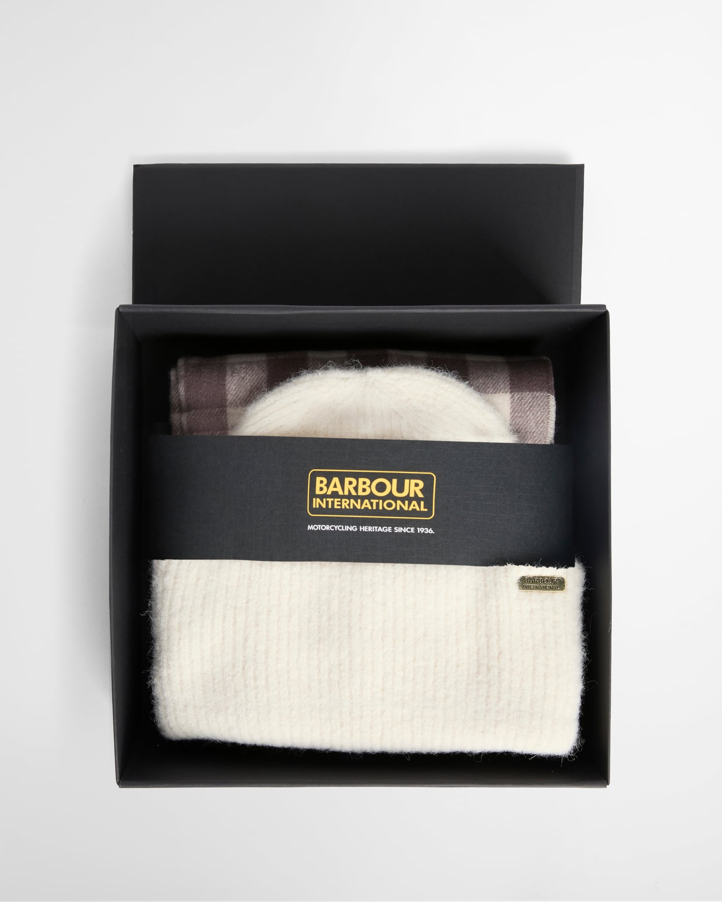 Kemora Beanie & Scarf Gift Set Moonbeam/Truffle