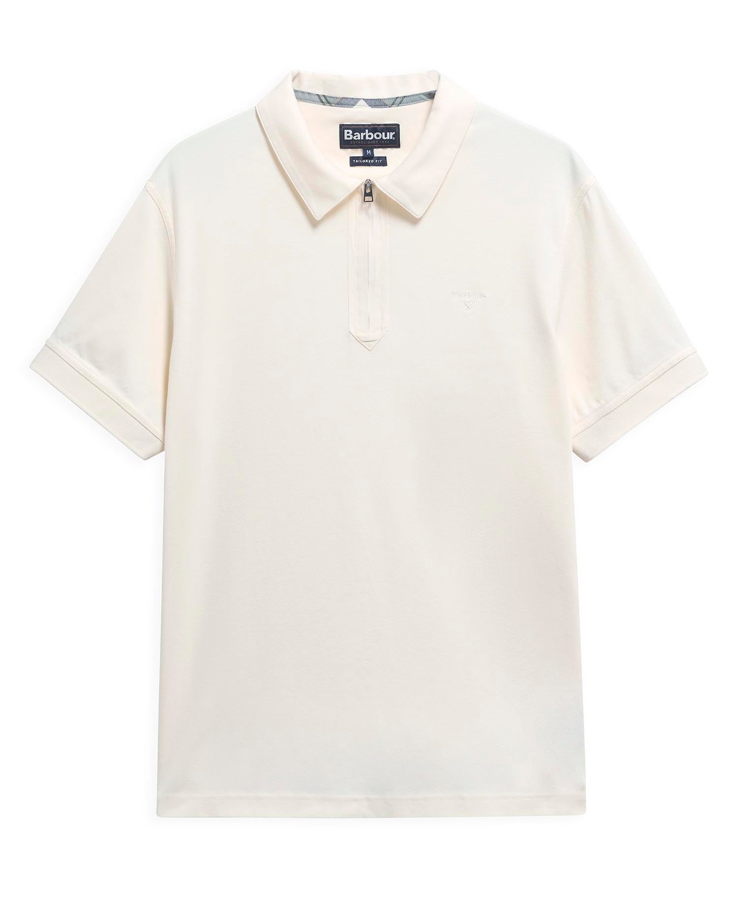 Polo Crakehall leggermente aderente Whisper White