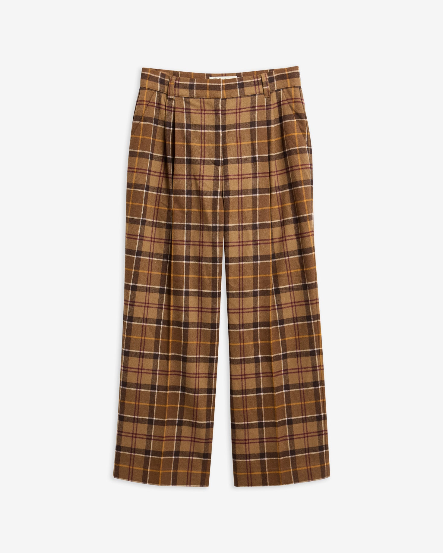 Darwen Tartan Straight-Leg Trousers Muted Tartan