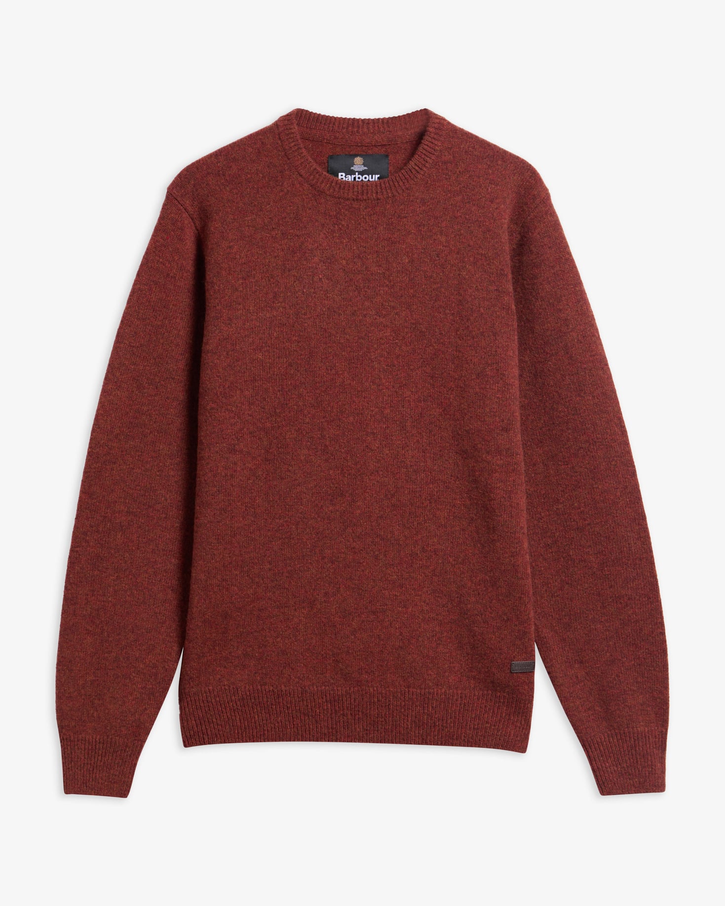 Essential Crew-Neck Jumper Russet
