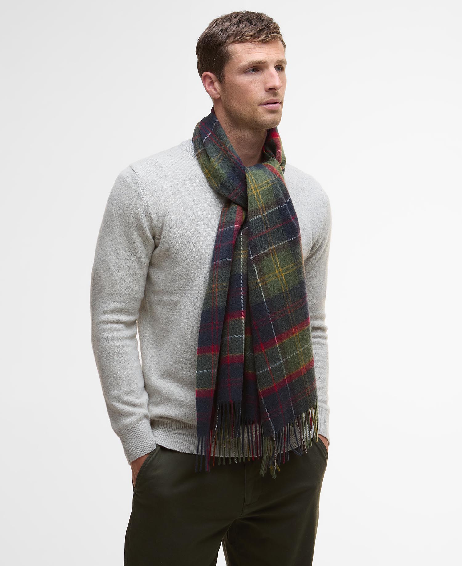 Brack Patchwork Tartan Wool Scarf