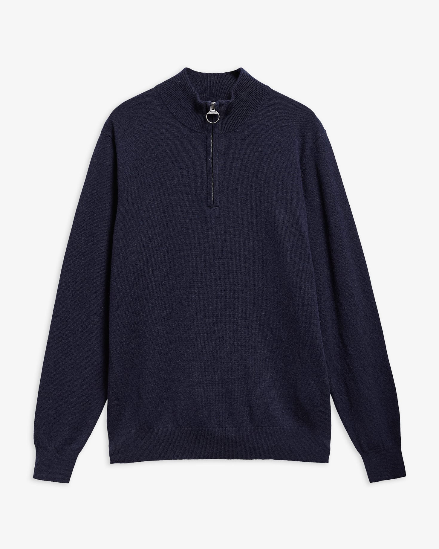 Barbour Pullover Ronson Half-Zip aus Woll-Kaschmir-Mix Navy