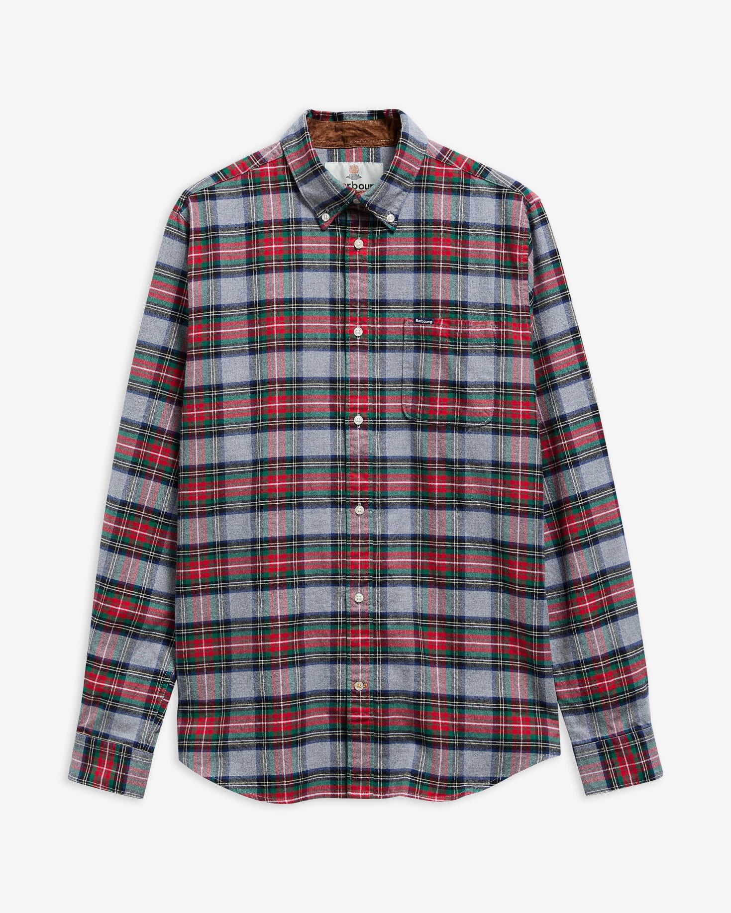 Hemd Ronan Tailored Check Mid Grey Marl
