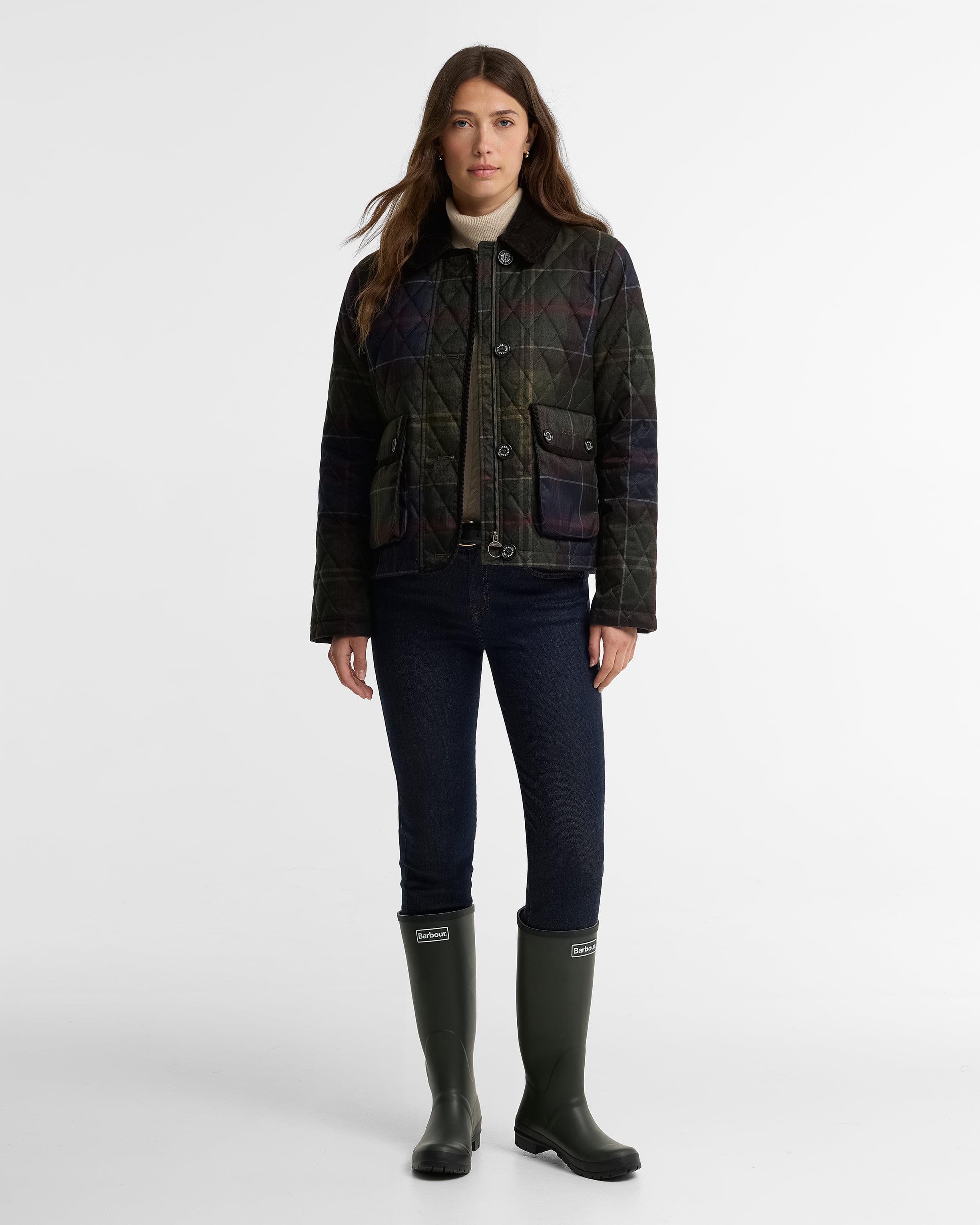 Abbey Wellington Boots Olive