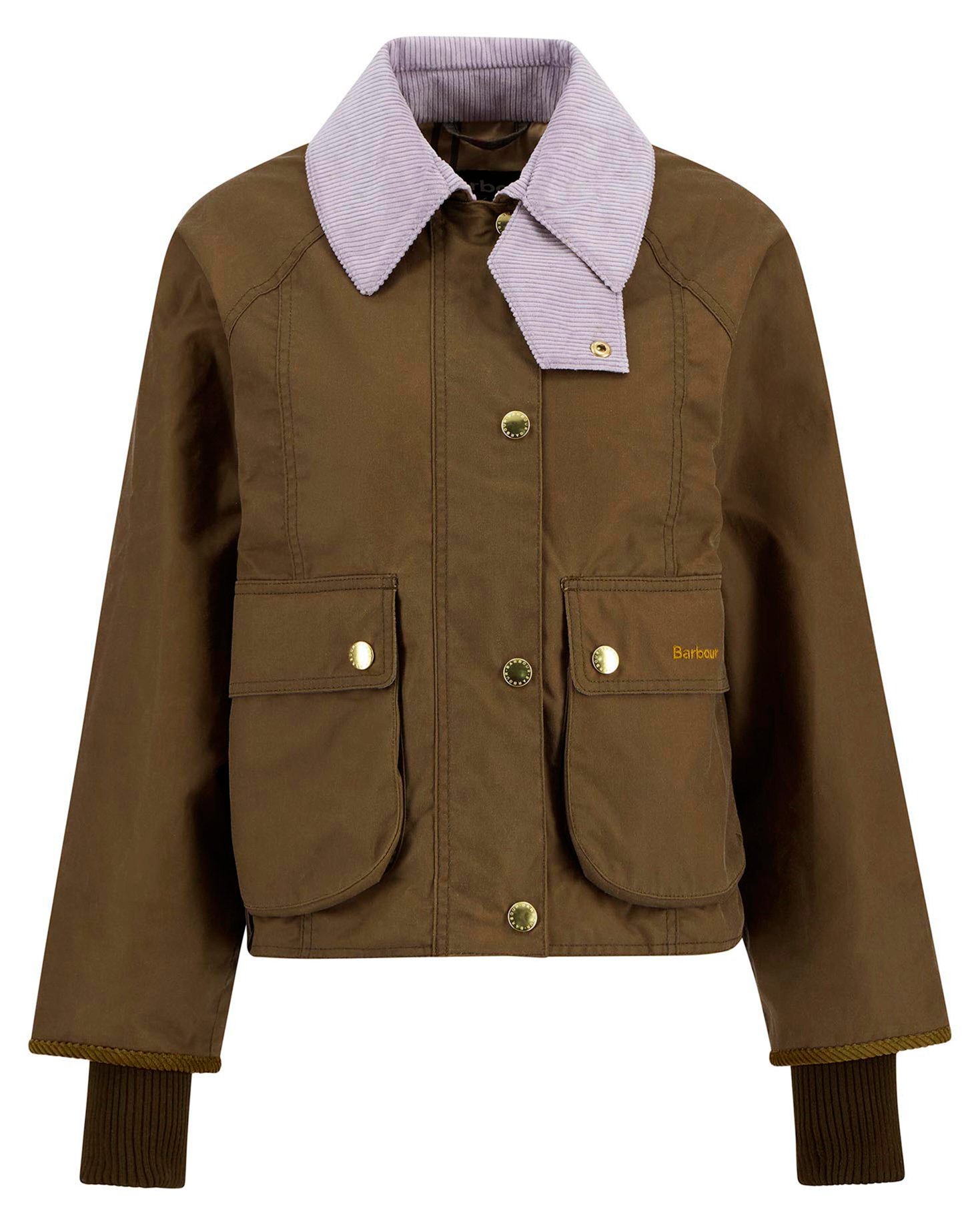 Cropped Beadnell Waxed Jacket Sand/Dress/Heather Mist
