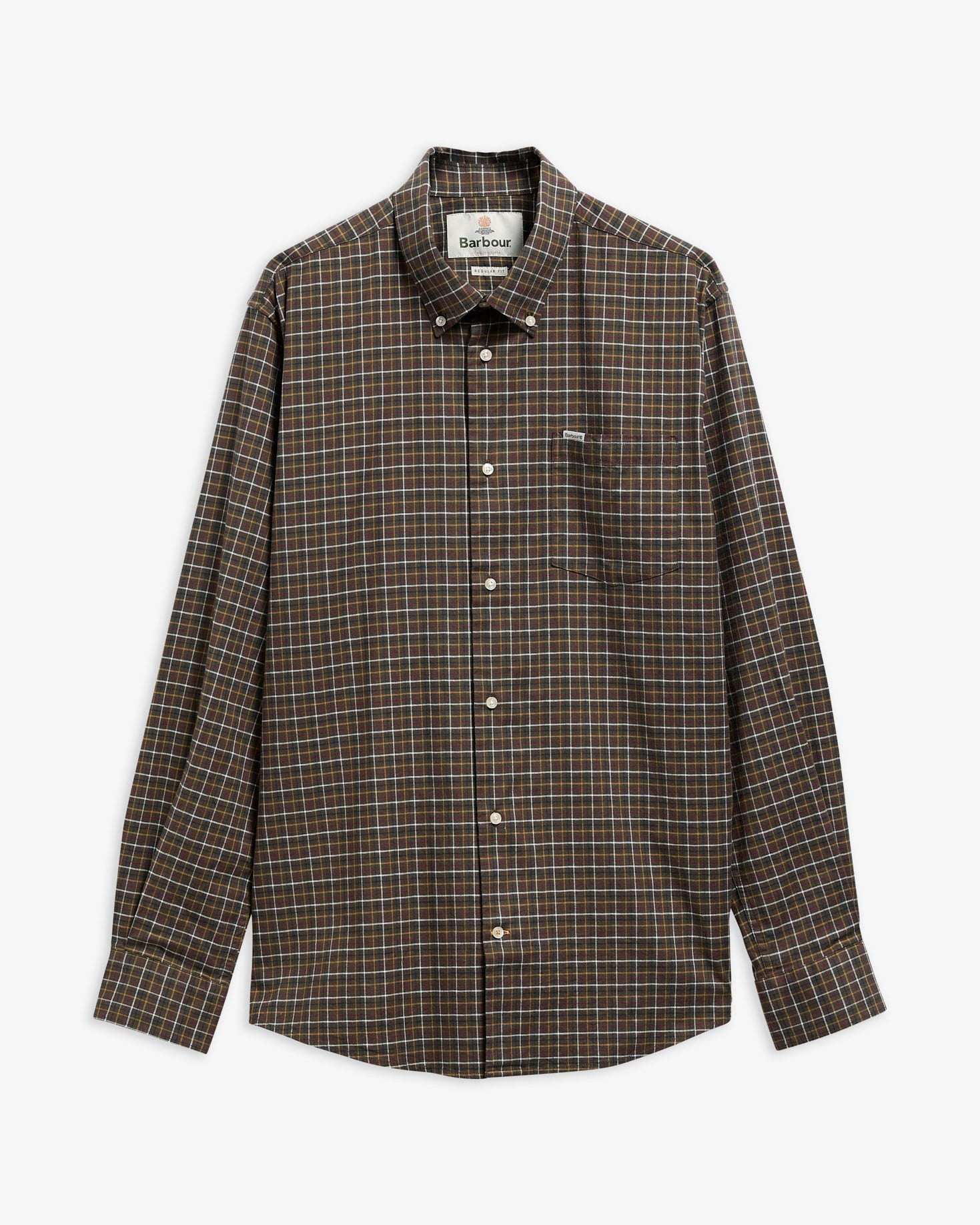 Barbour Hemd Alderwood Tattersall Olive