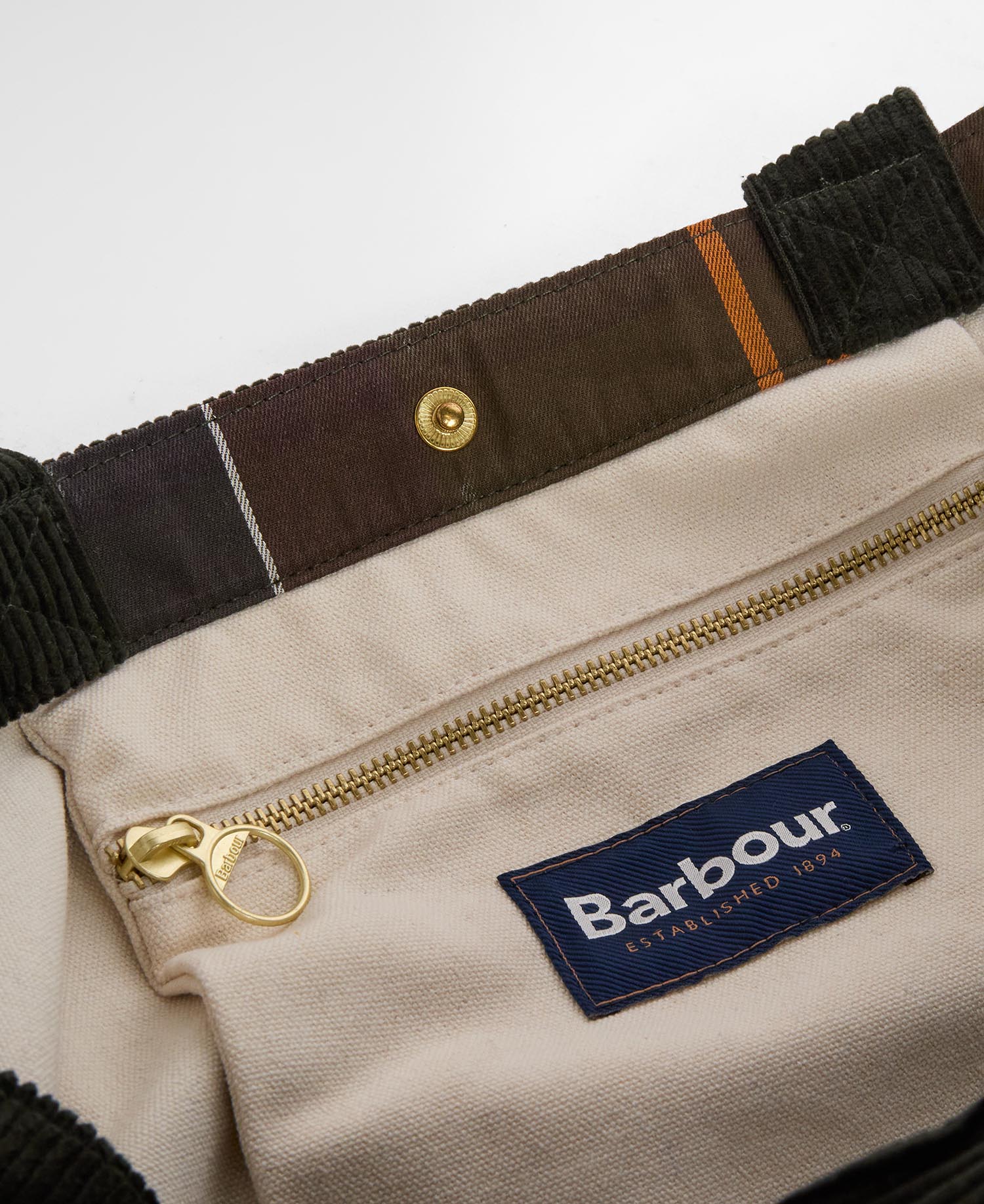 Barbour Tote Bag Carrick Cord Sage