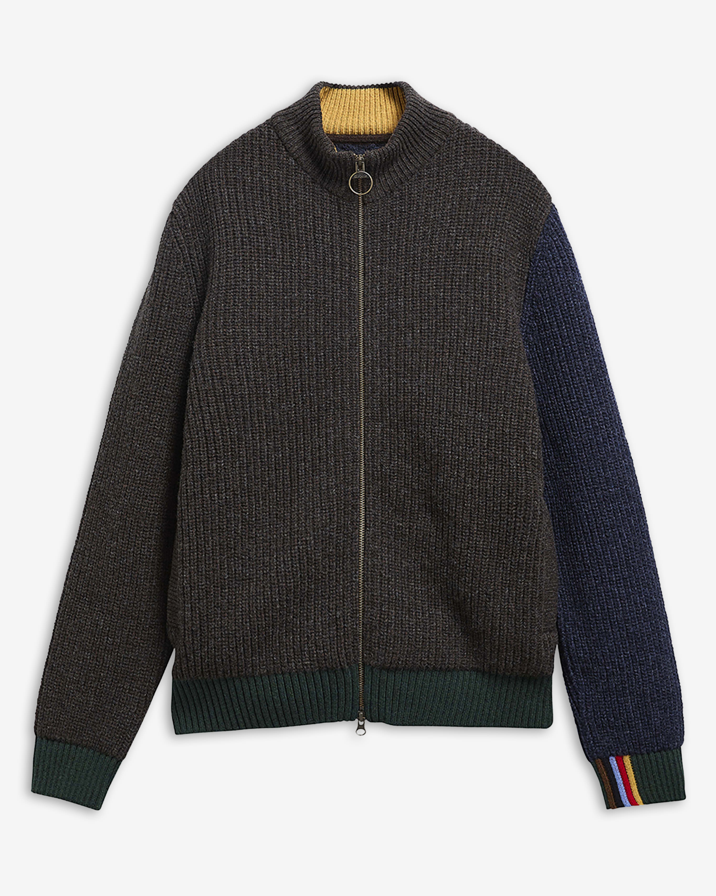 Paul Smith Loves Barbour Wollstrickjacke Gamefair Russet