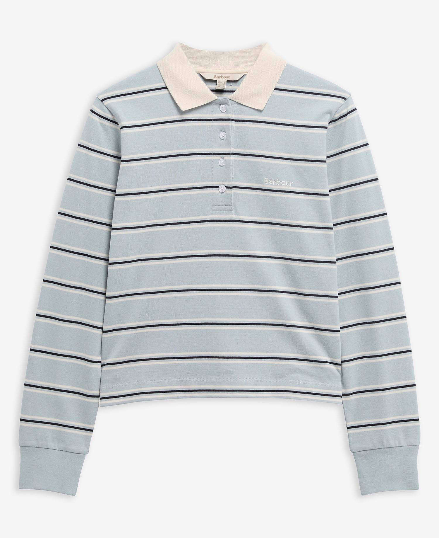 Ashwell Striped Rugby Shirt Celestial Blue Stripe