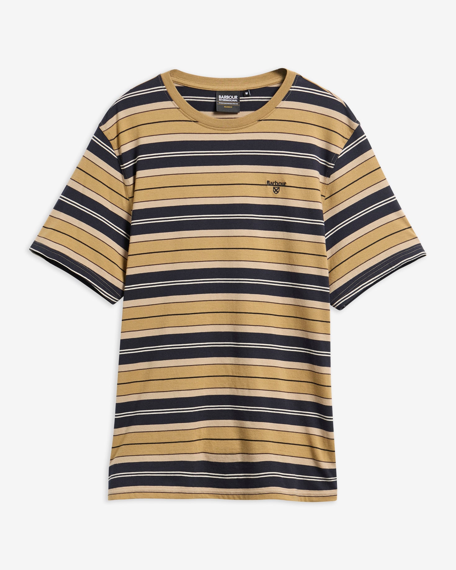 Barbour T-Shirt Tartham Striped Tailored Stone