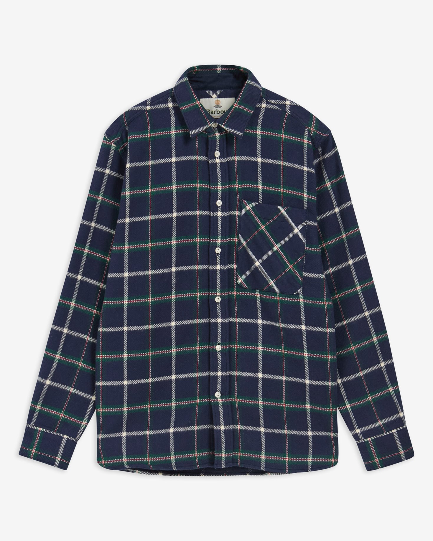 Camicia a maniche lunghe Hetton con taglio classico Navy
