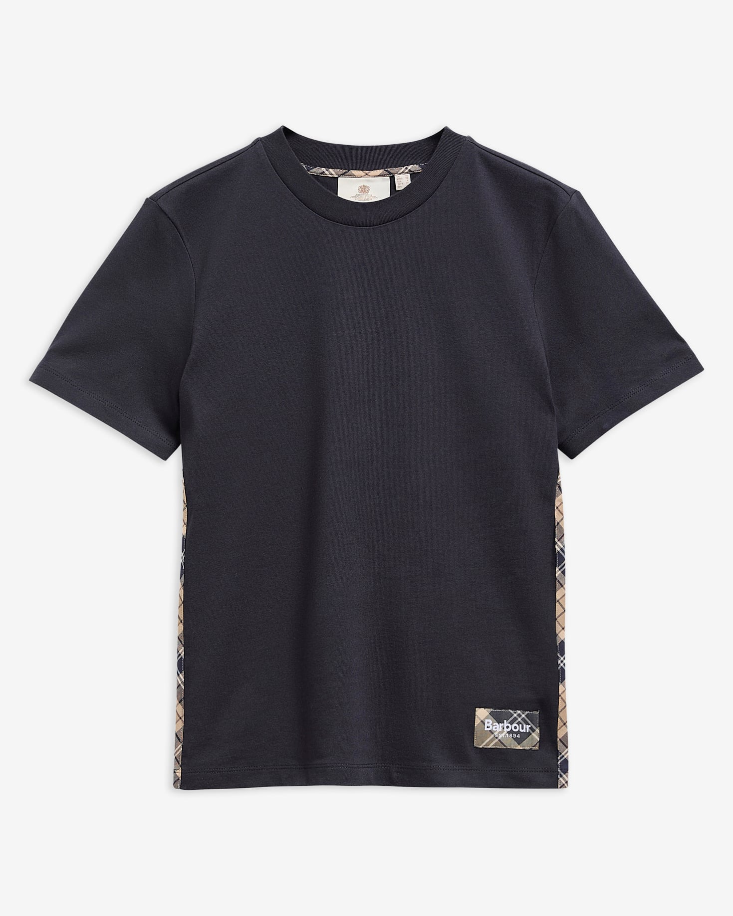 Barbour T-Shirt Fawne Dark Navy