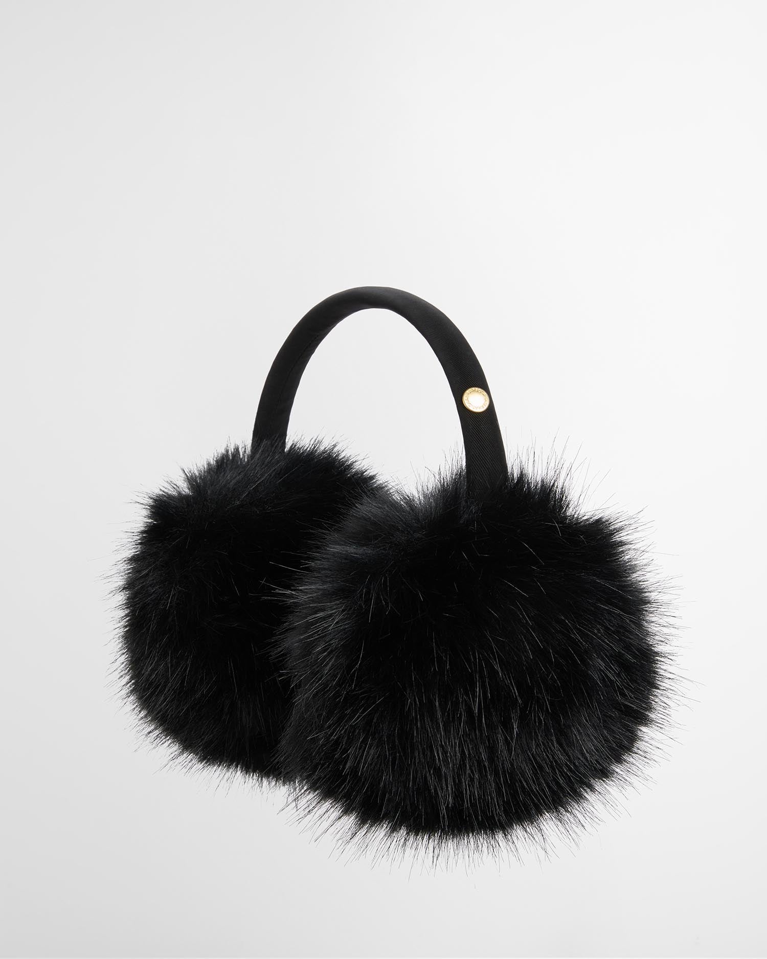 Cyrus Faux-Fur Ear Muffs Black