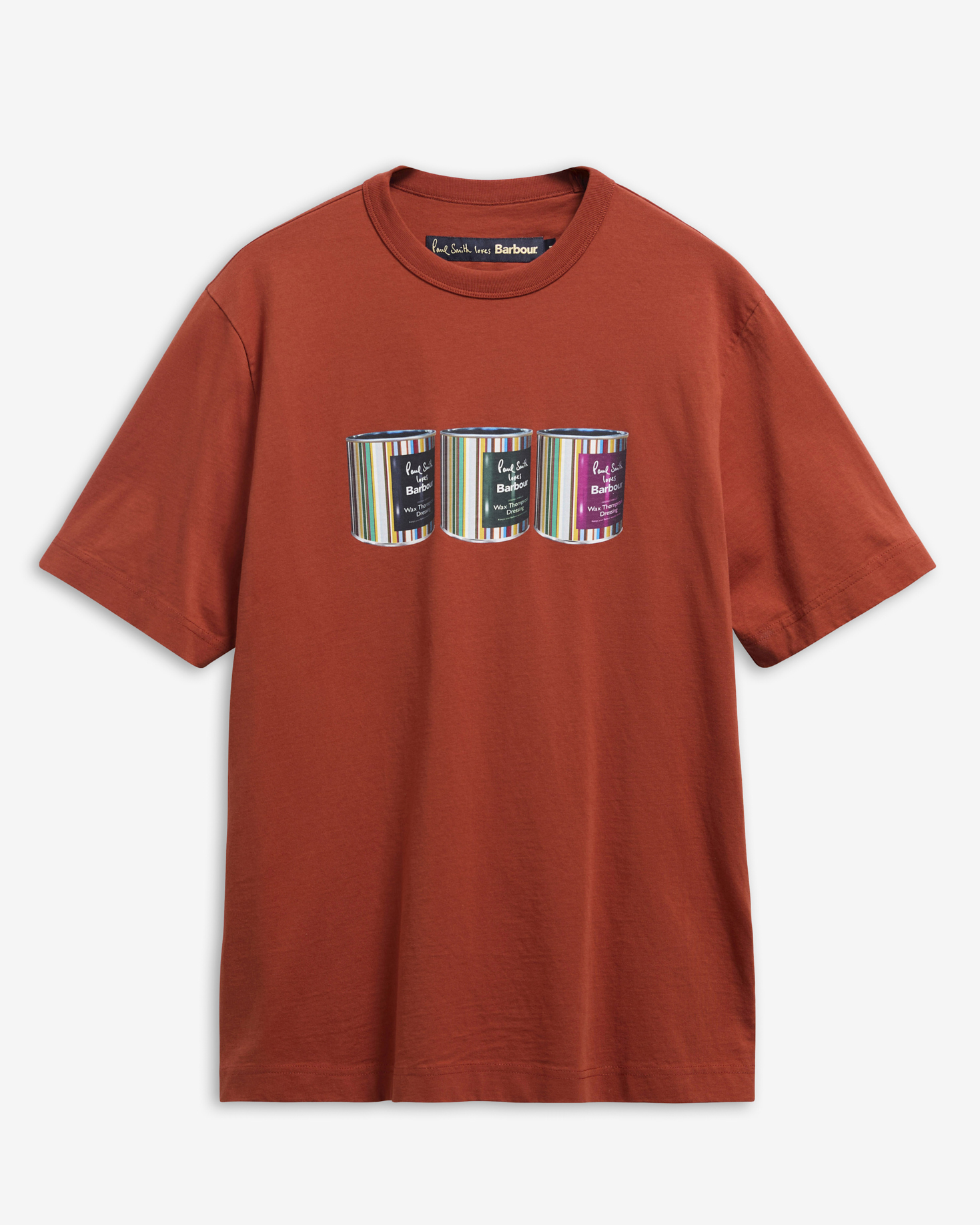 Paul Smith Loves Barbour Tinned Graphic T-Shirt Russet