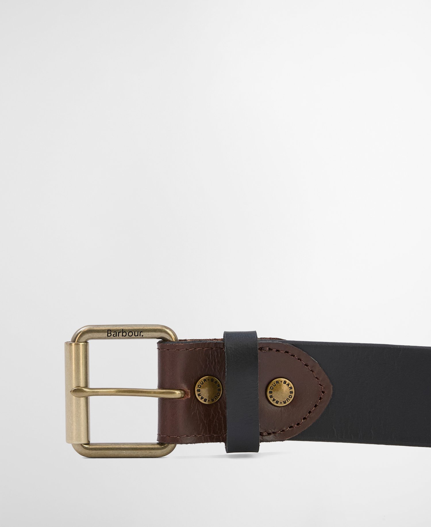 Contrast Leather Belt