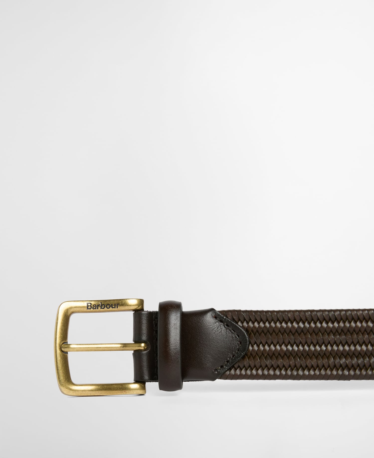 Lederg&uuml;rtel Stretch Dark Olive