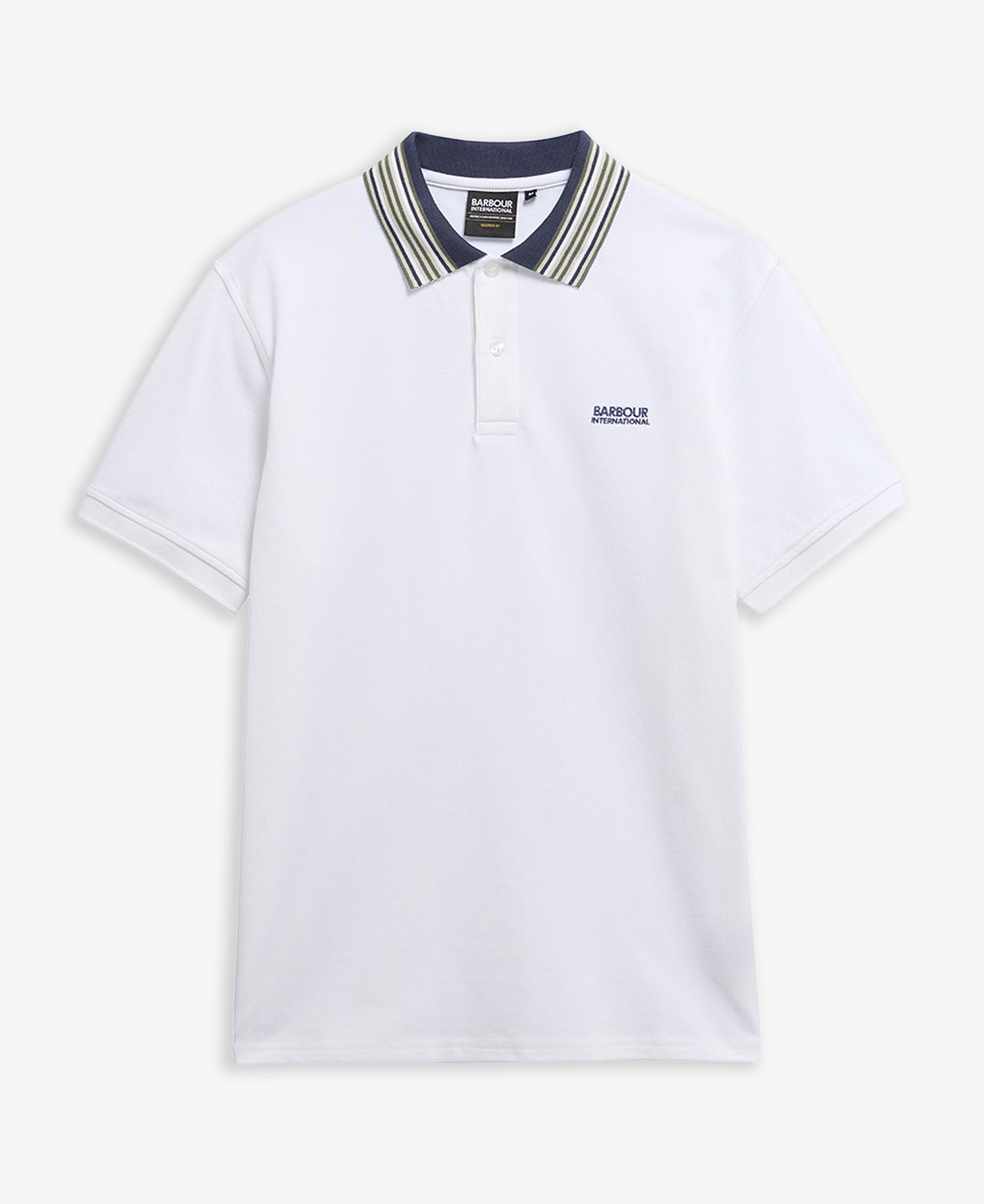 Poloshirt Neville Tipped White
