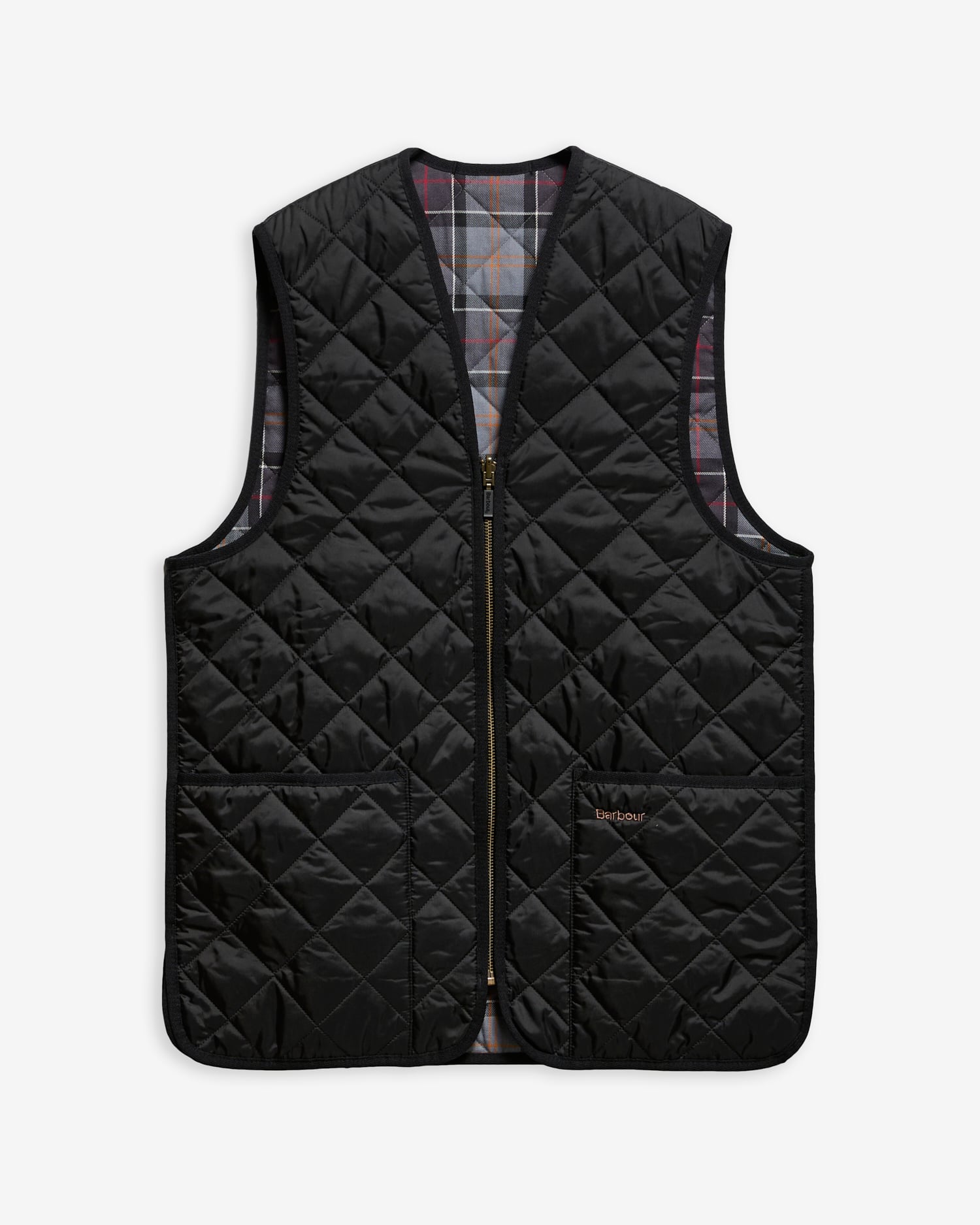 Gilet trapuntato/fodera con zip