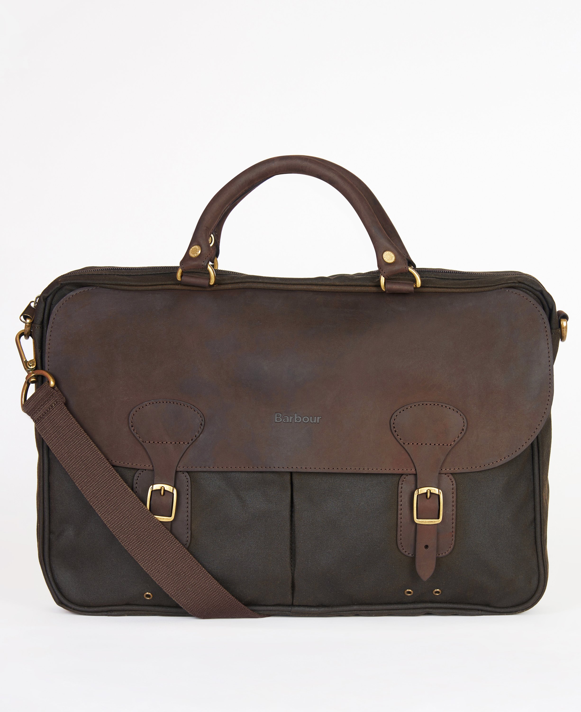 Waxed Leather Briefcase Waxed Leather Briefcase