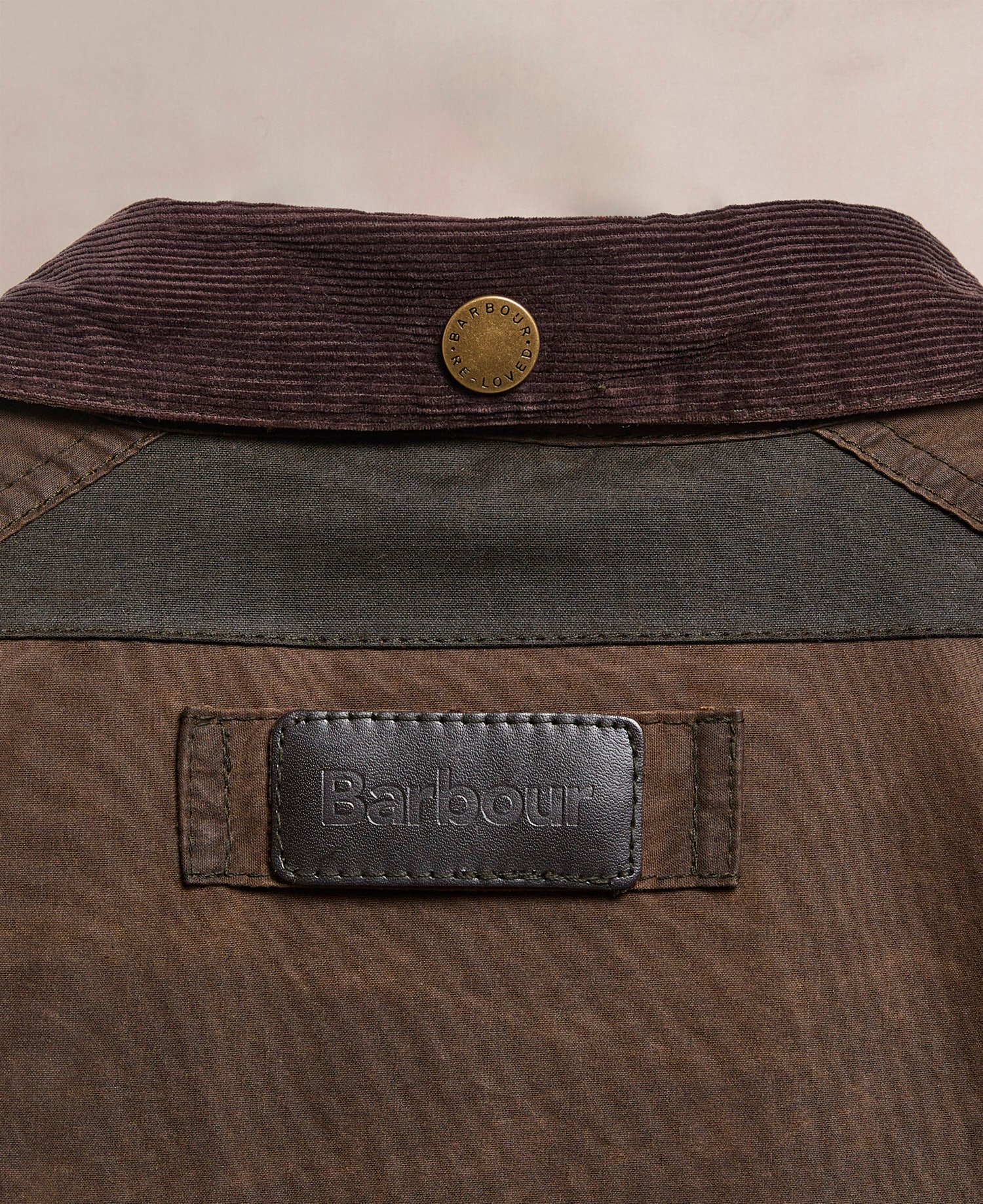 Barbour Re-Loved Men's Trooper Waxed Jacket - Size M Olive