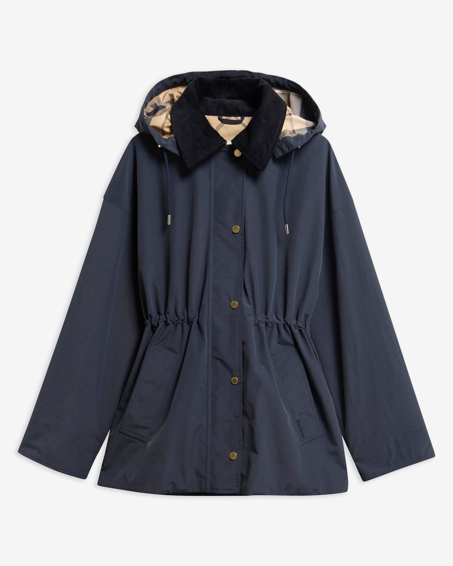 Barbour Jacke Evelyn Showerproof Dk Navy/Birchwood Dress