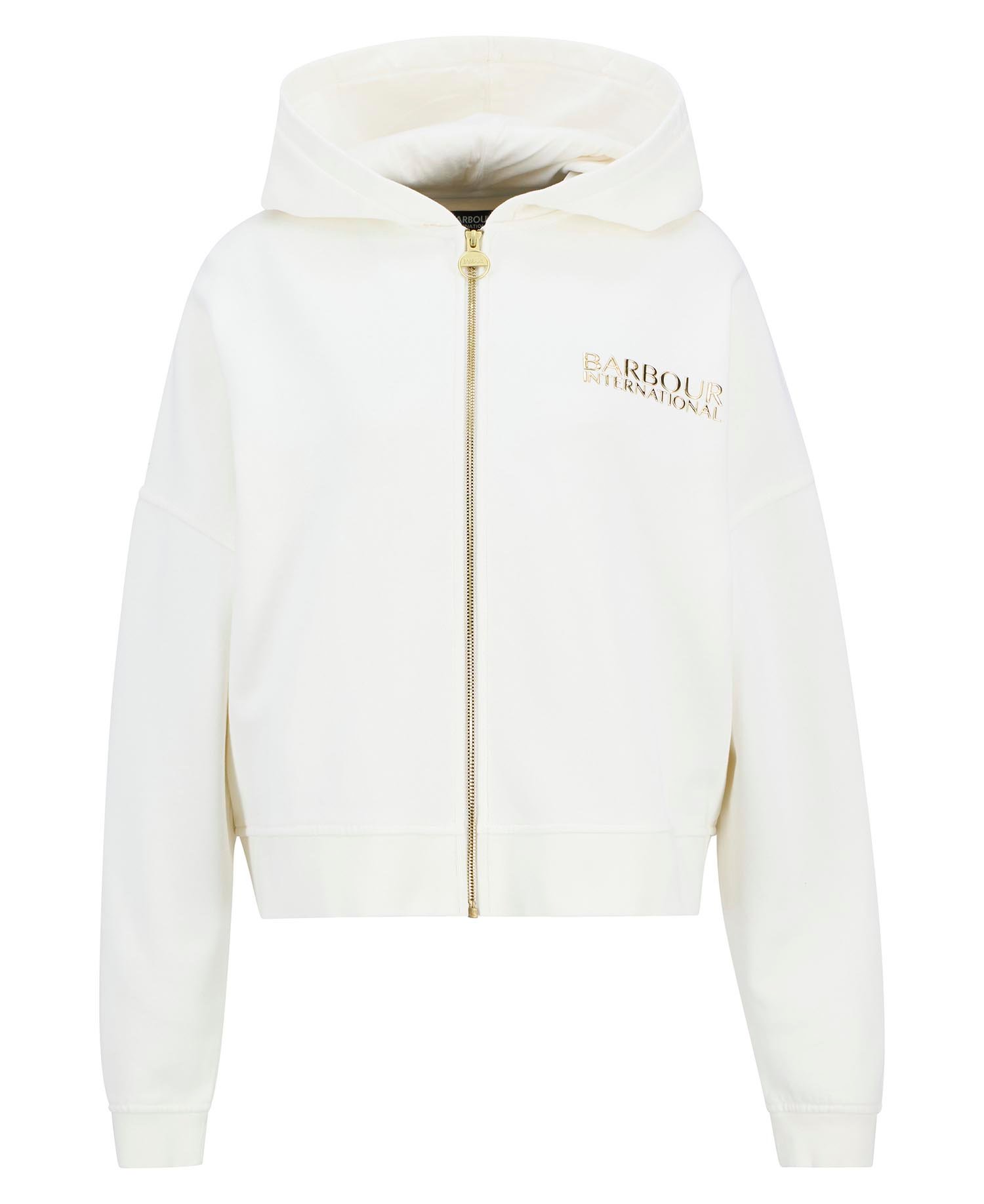 Felpa con cappuccio e chiusura a zip Lana