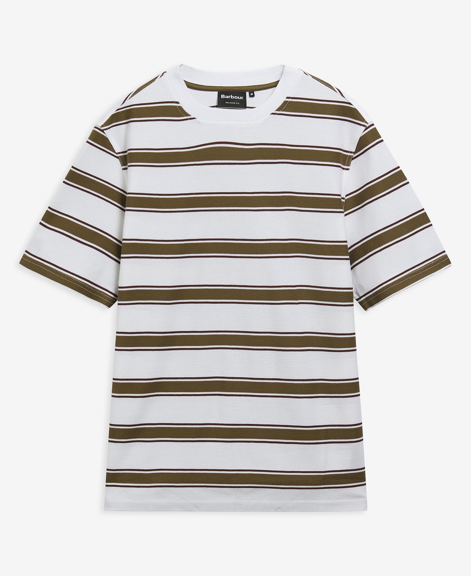 Browtop Striped Relaxed T-Shirt White
