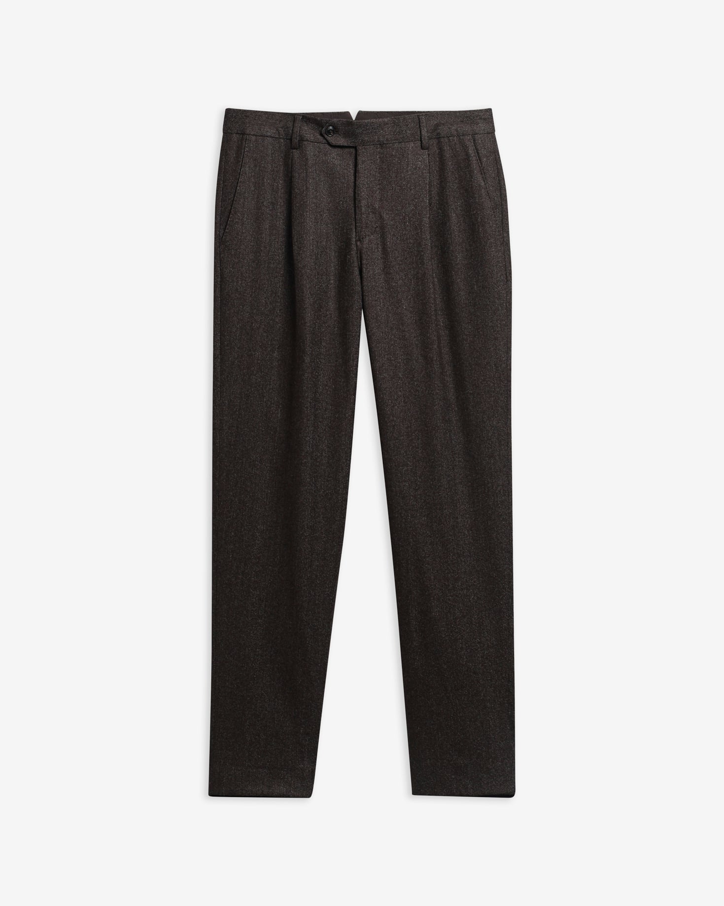 Barbour Hose Carlton Tailored aus Woll-Kaschmir-Mix Brown Marl