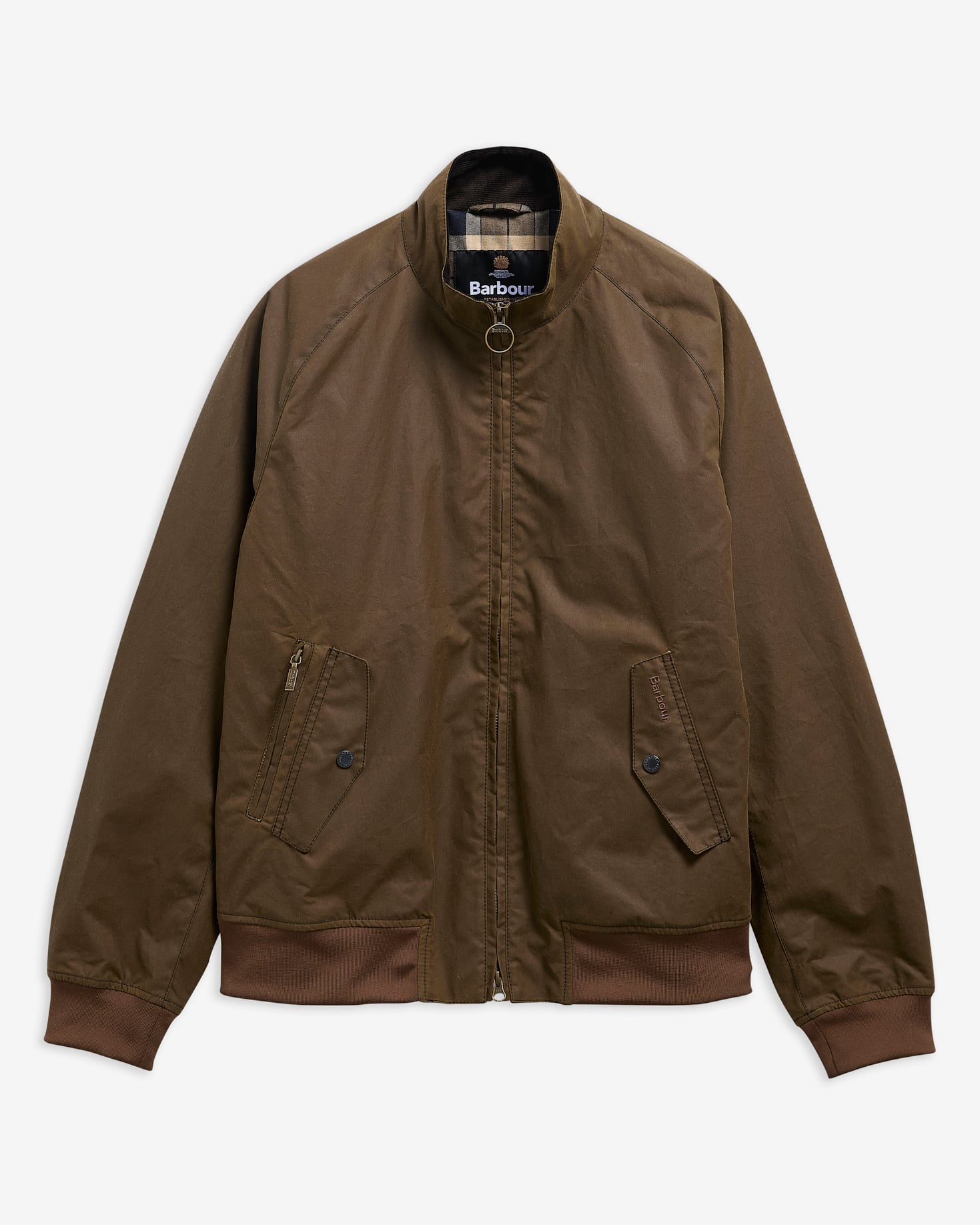 Chelsea Blouson Waxed Jacket Brown