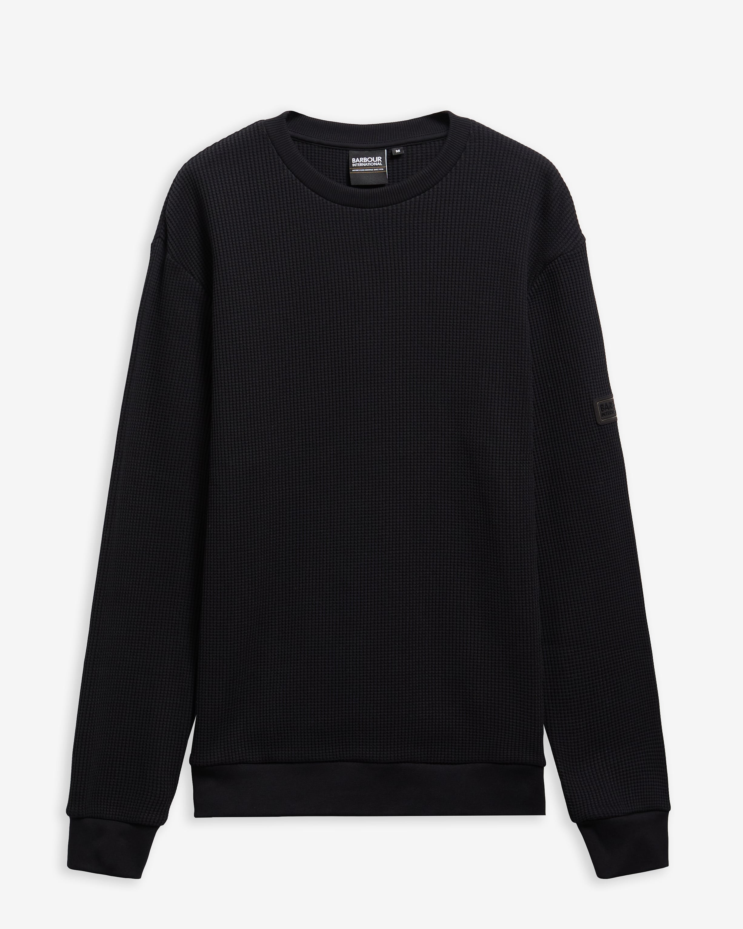 Curve Waffle Sweatshirt Classic Black
