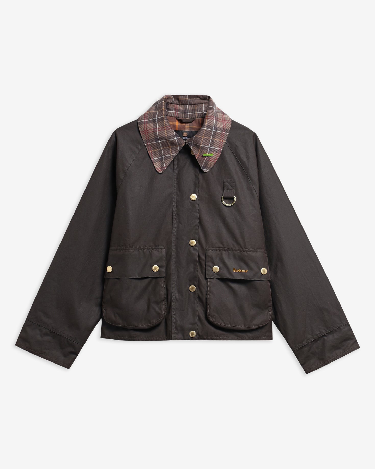 Giacca cerata Spey con colletto in tartan Icons Rustic/Muted