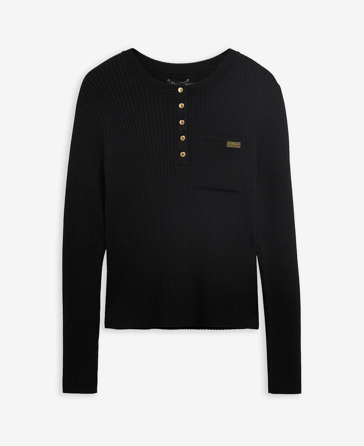 Kyla Rib-Knit Jumper Black