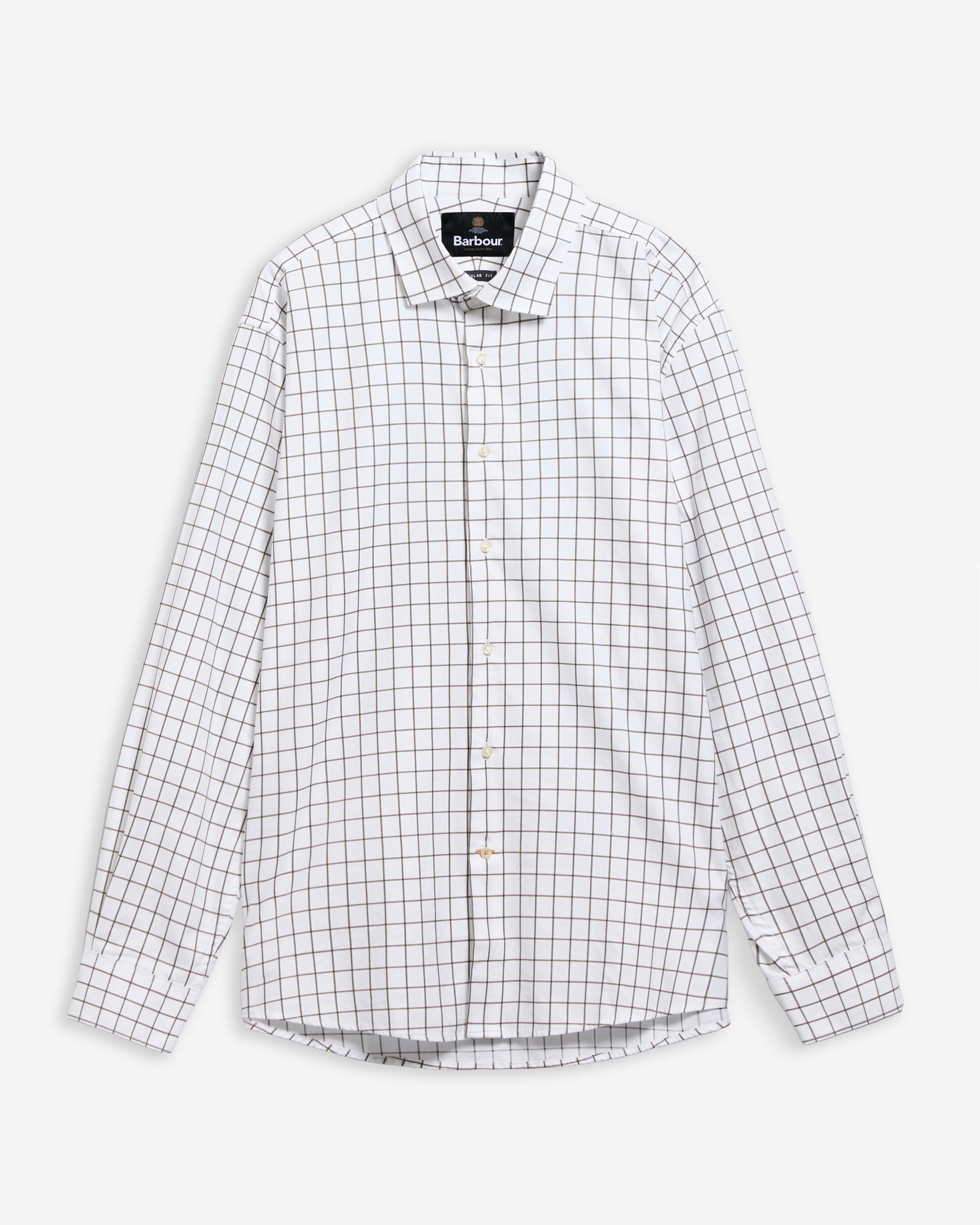 Hanstead Country Active Regular Long-Sleeved Shirt Mid Olive