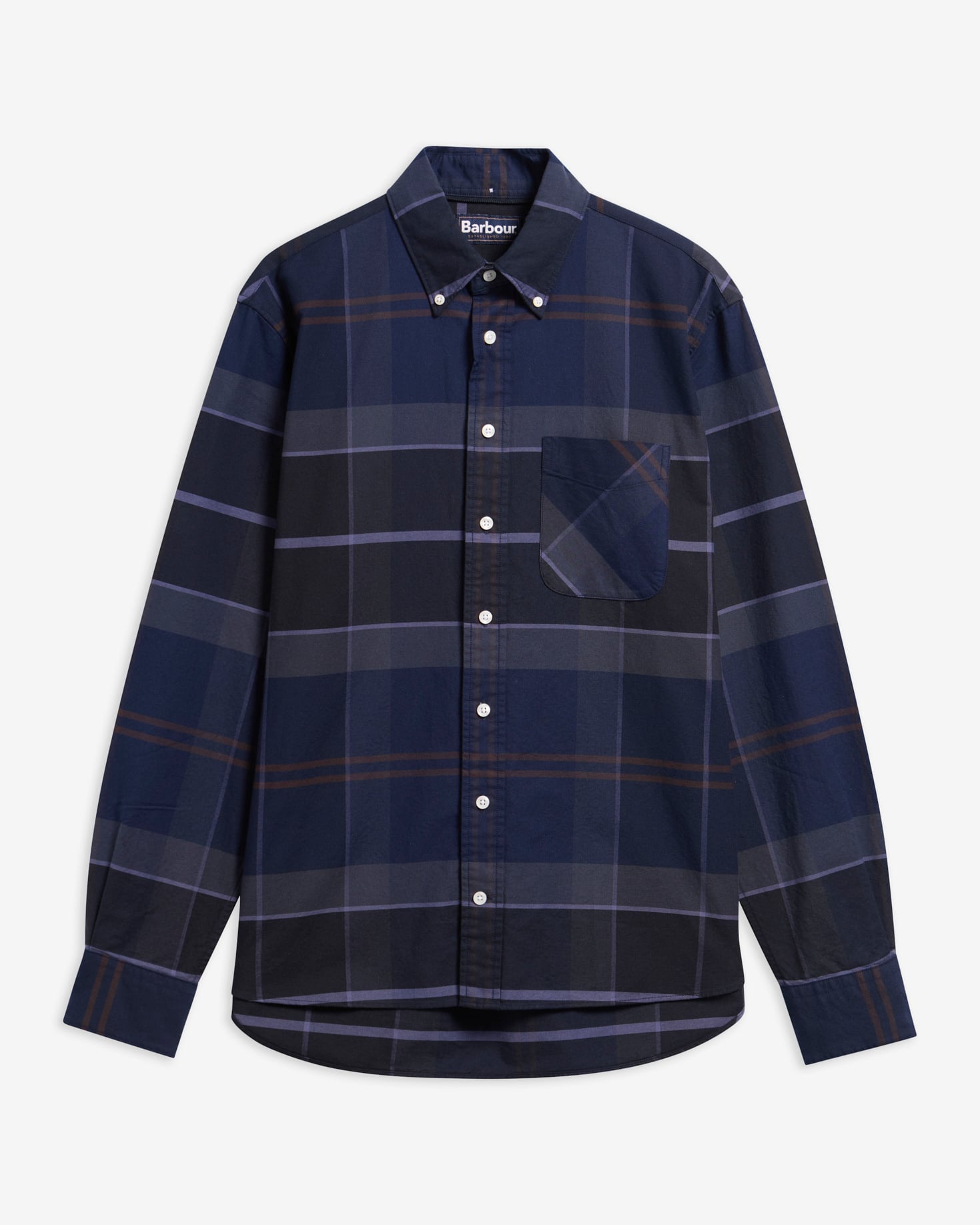 Camicia Mineral Dunoon in tartan con taglio classico Midnight Loch