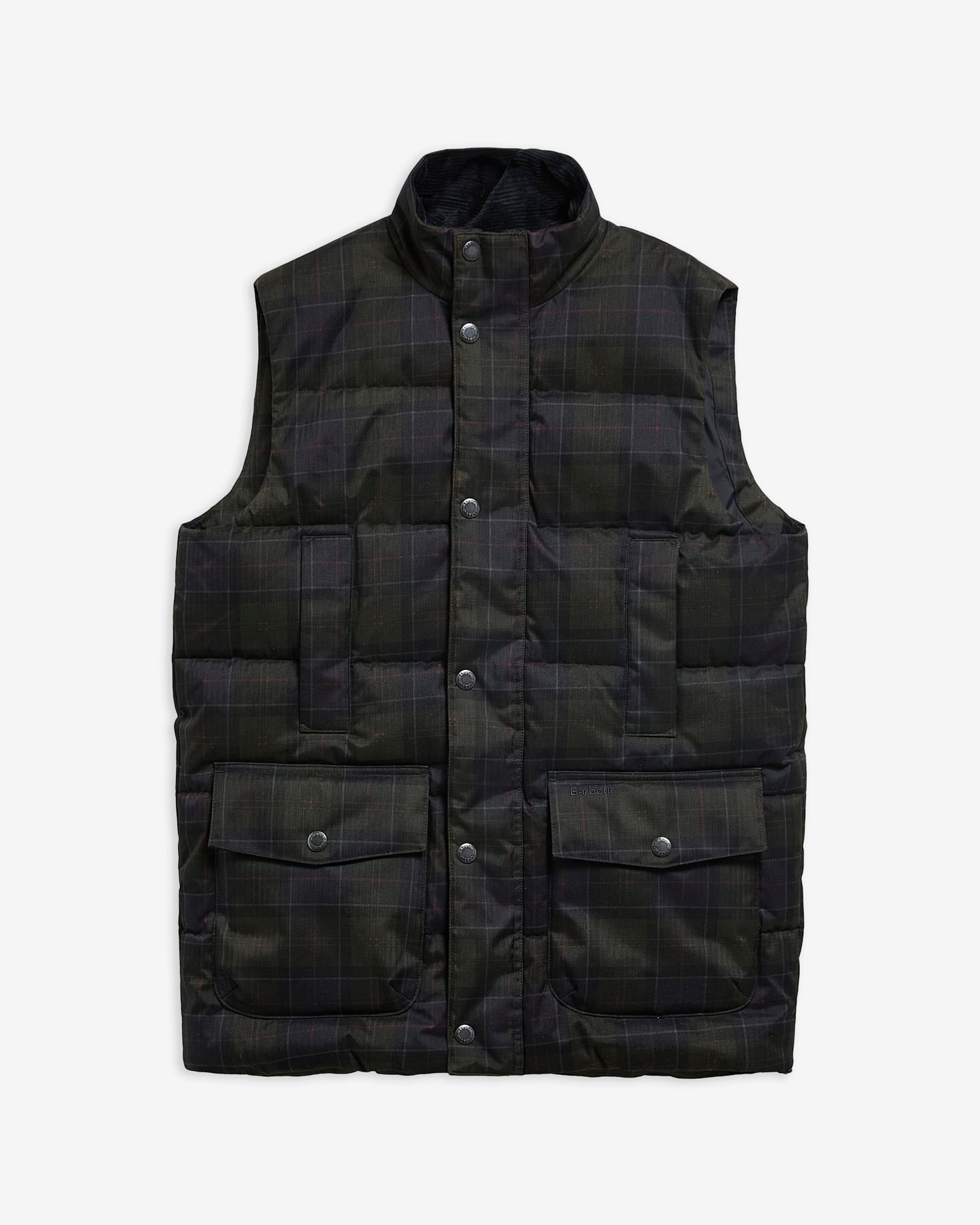 Lonnen Tartan Puffer Gilet Shadow Classic Tartan