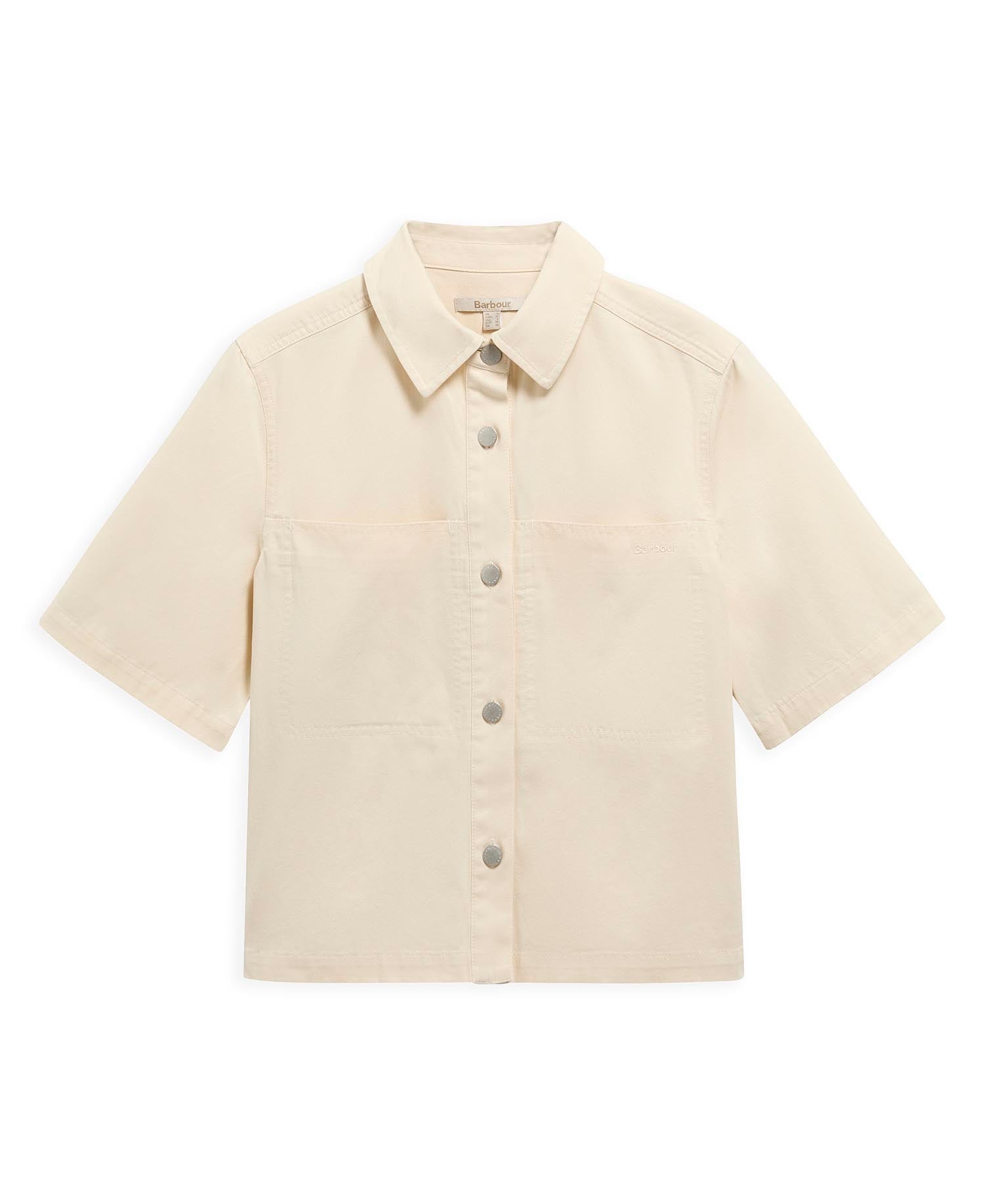 Aylesby Boxy Short-Sleeved Shirt Original Ecru