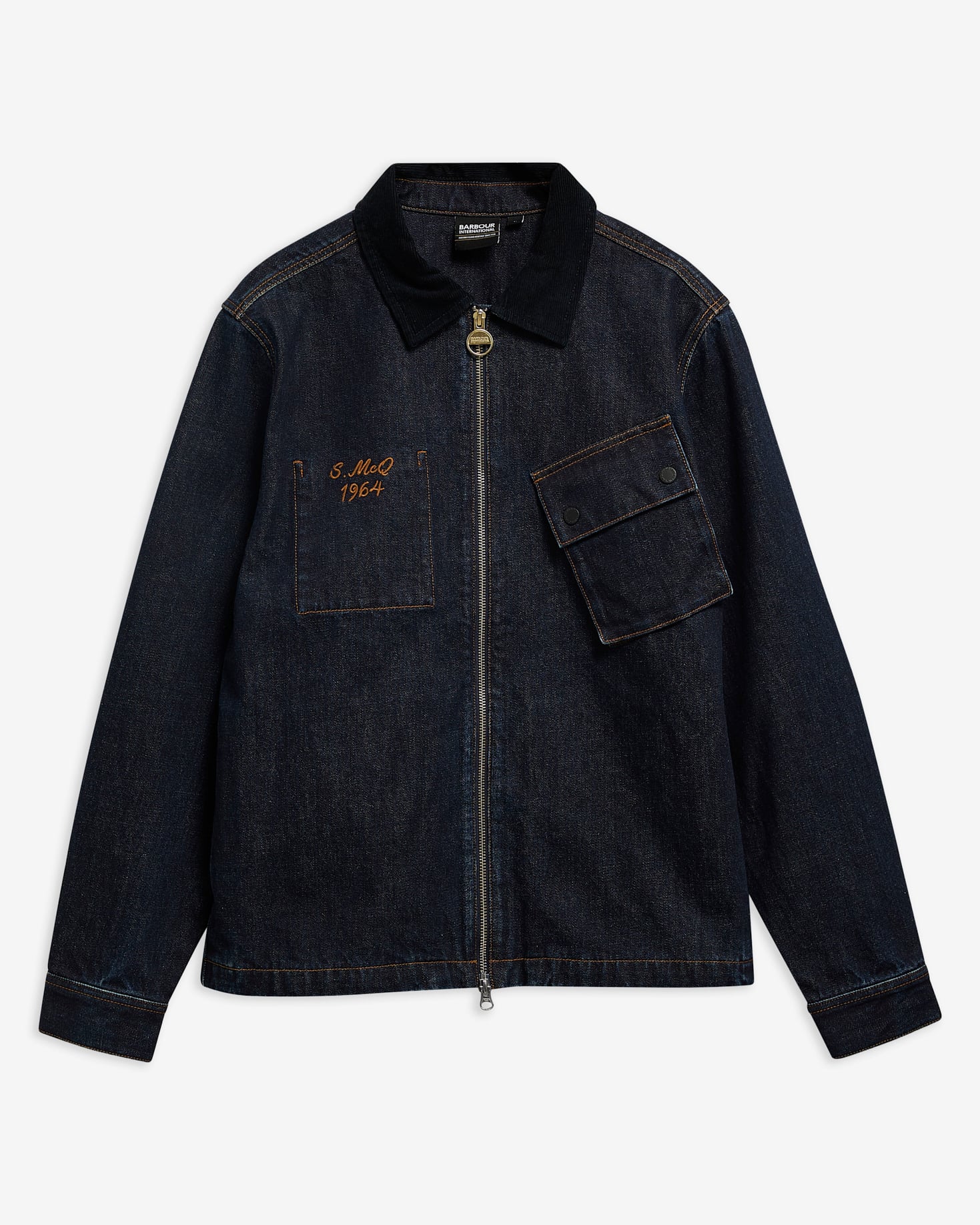 Steve McQueen Radial Overshirt Indigo