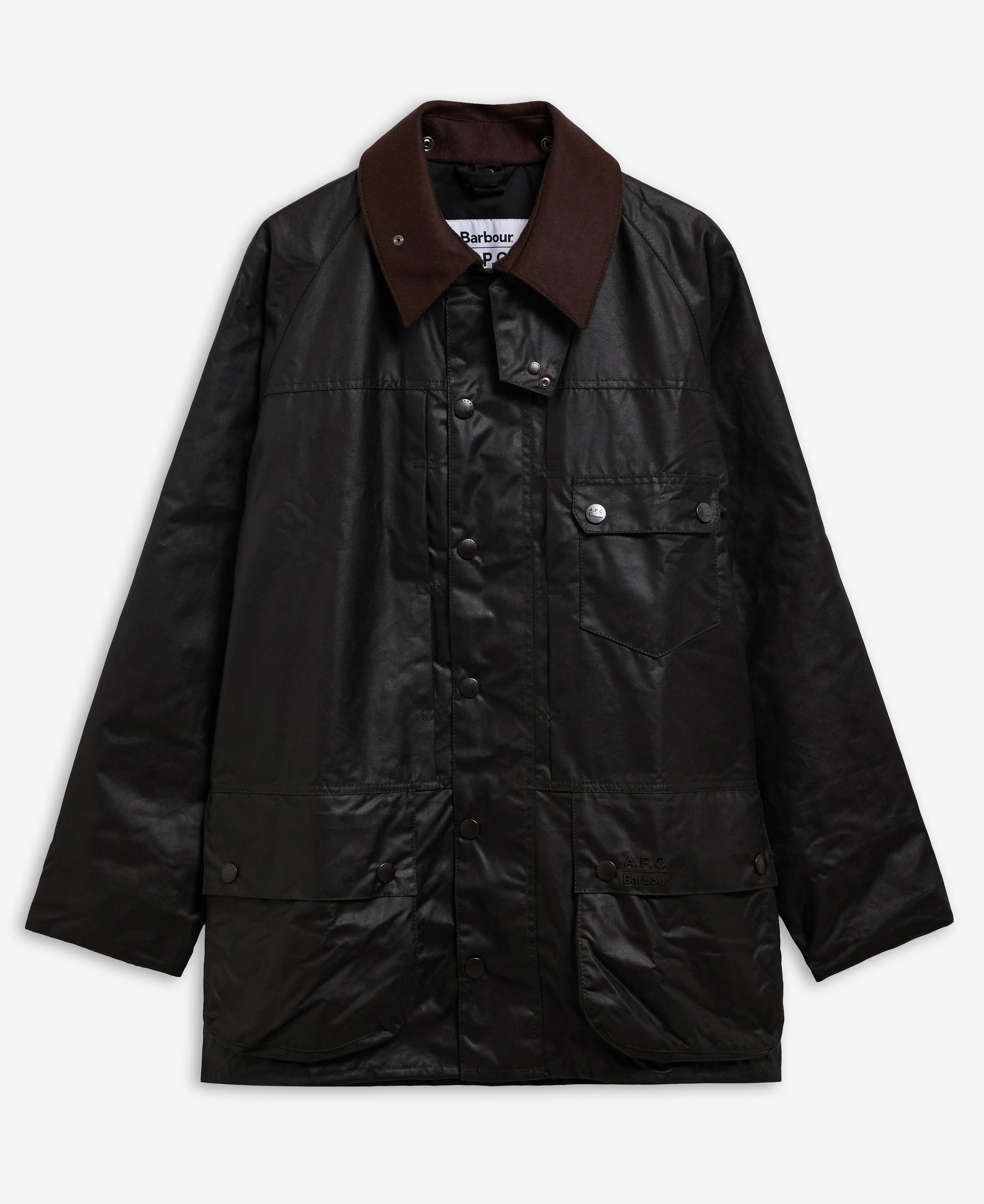 Barbour x A.P.C. Beaufort Waxed Jacket Dark Sage