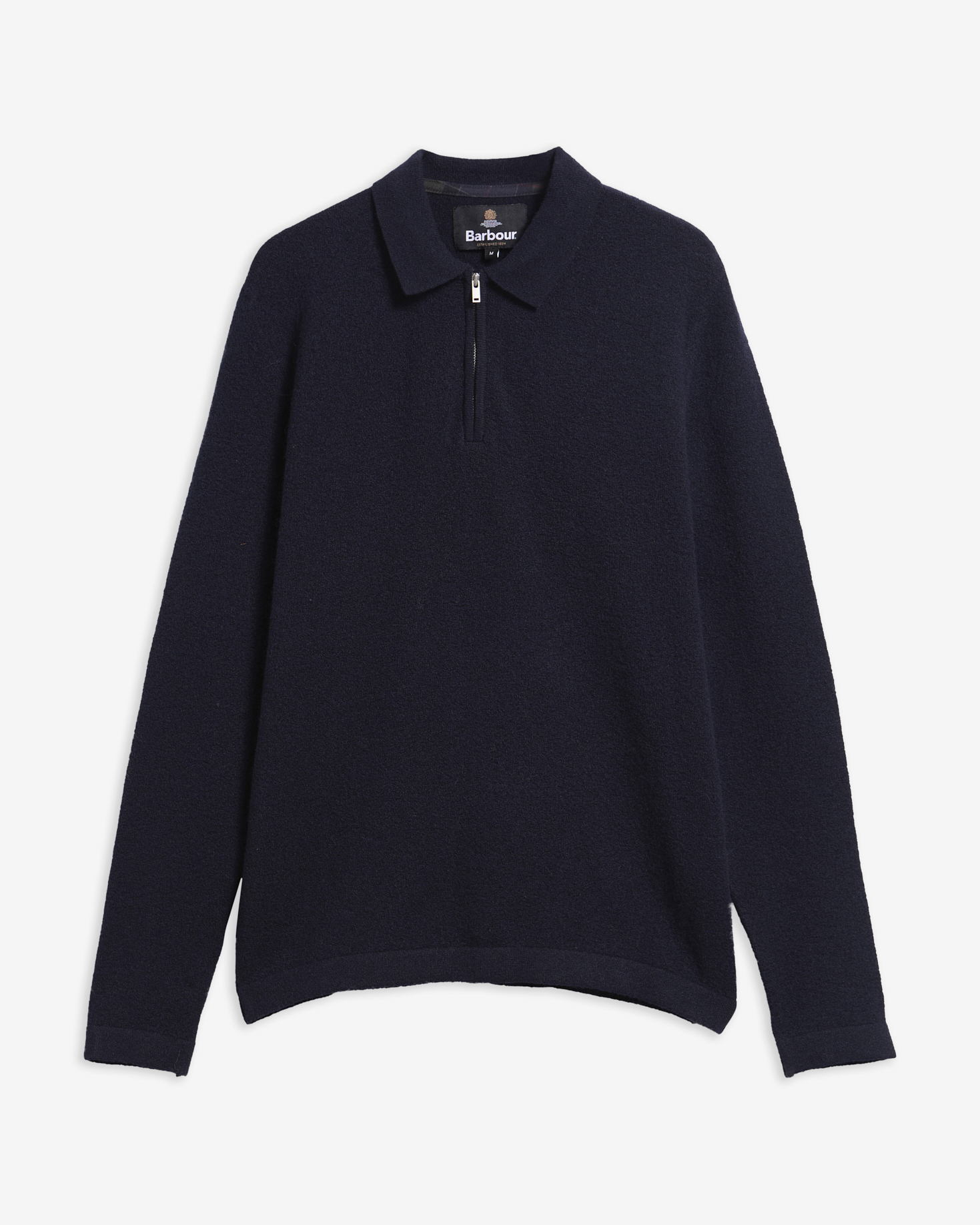 Bearsted Knitted Polo Shirt Dark Navy