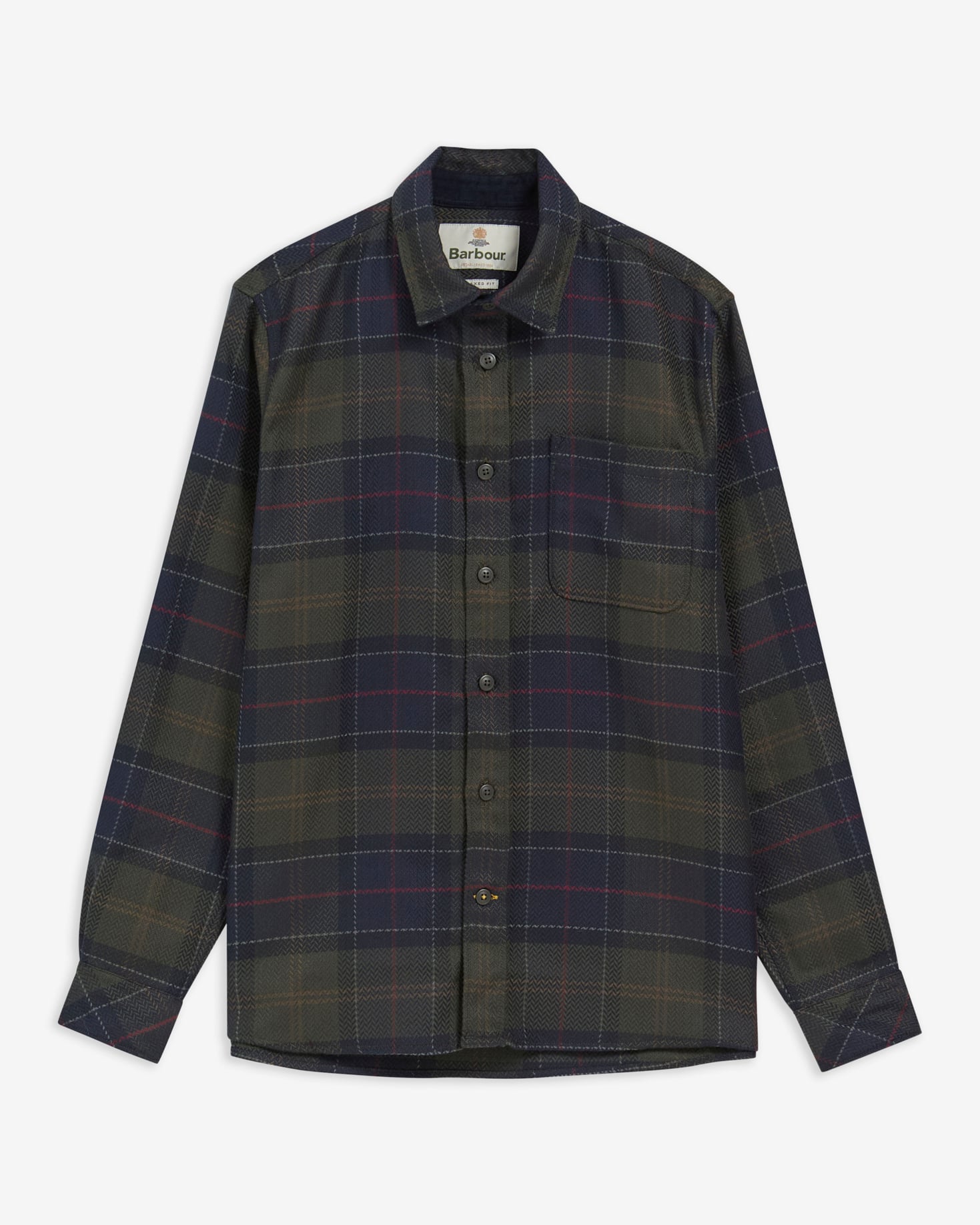 Barbour Hemd Fergus Tartan Relaxed Fit Shadow Classic Tartan
