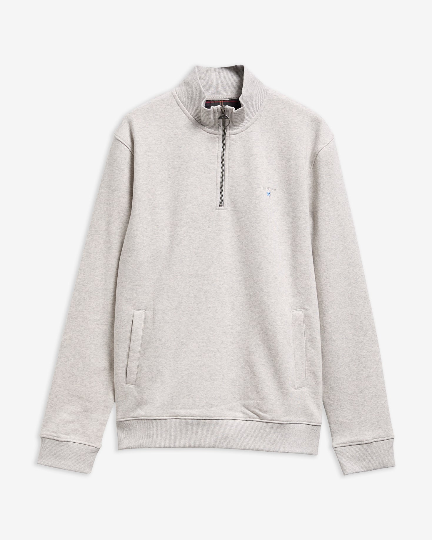 Barbour Sweatshirt Desmond Half-Zip Grey Marl