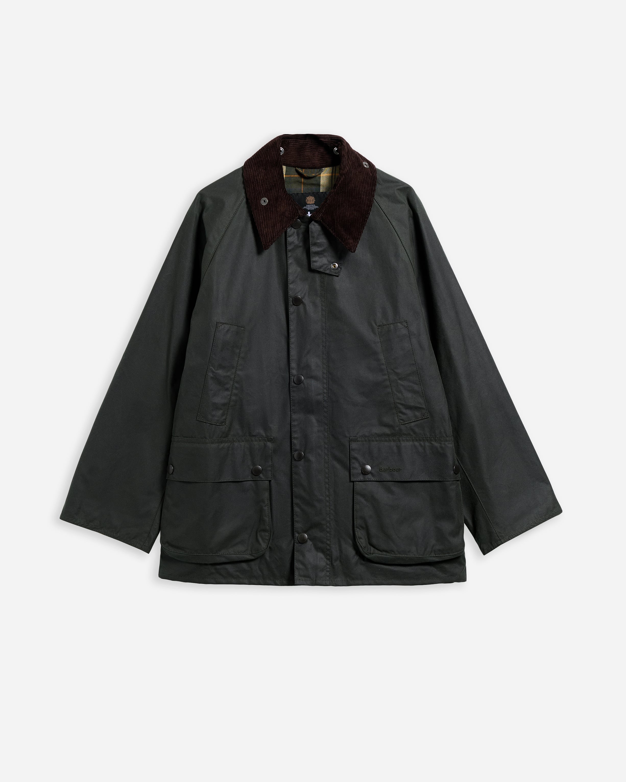 Oversized Bedale Waxed Jacket Sage